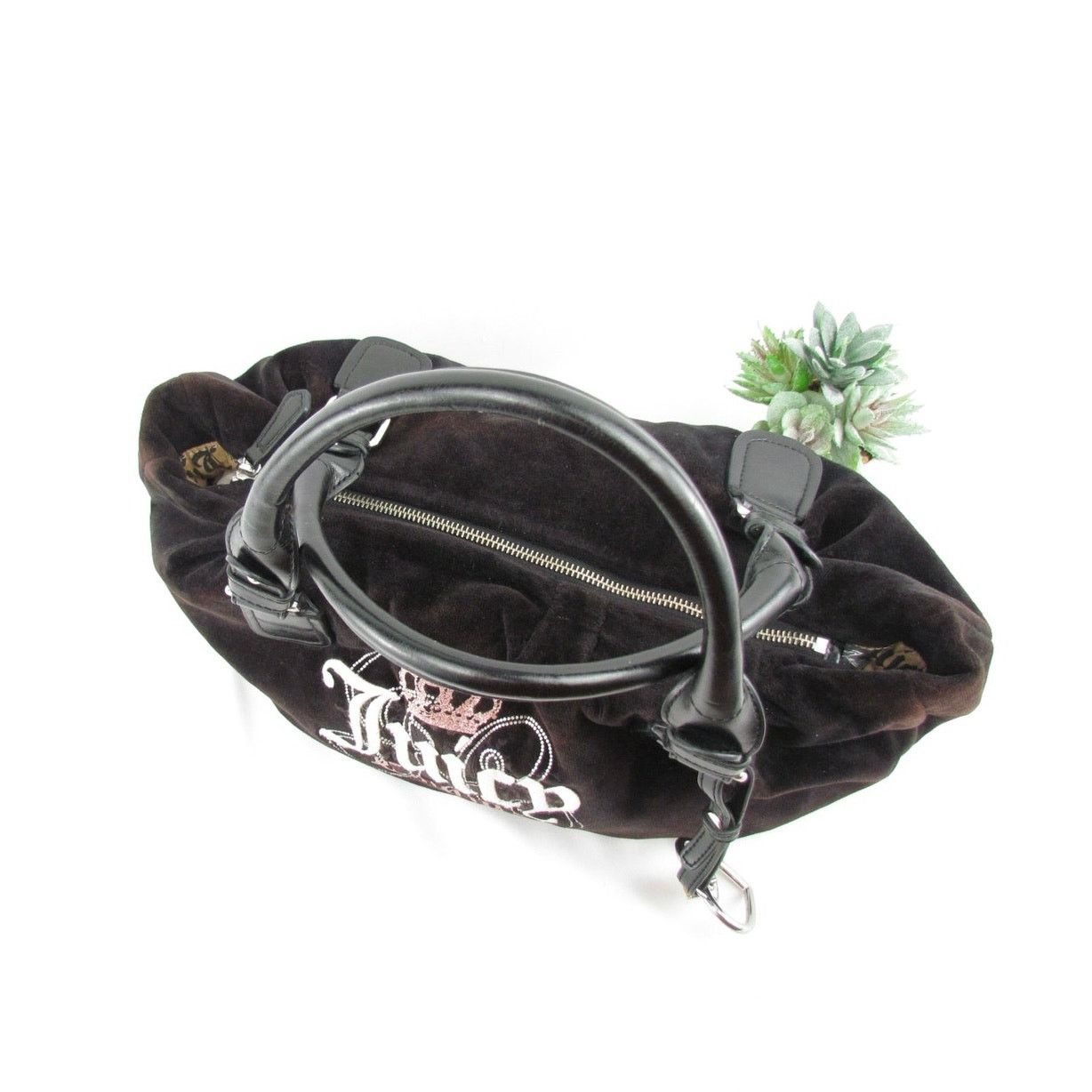 Juicy Couture Juicy Couture Y2K Velour Heart Charm Bag Size ONE SIZE - 4 Thumbnail