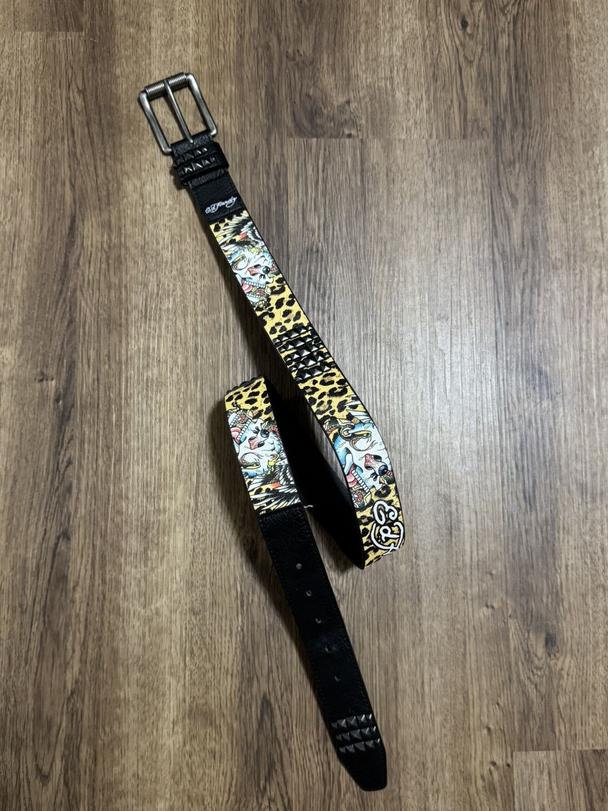 Vintage Edhardy studded belt