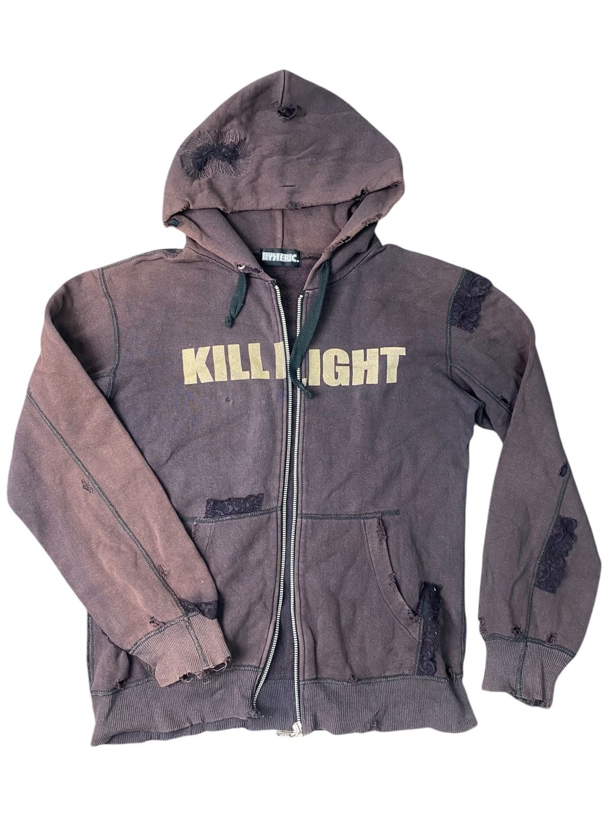 Pre-owned Hysteric Glamour X If Six Was Nine Vtg Hysteric Glamour Kill Light Punk Hooded Made In Japan