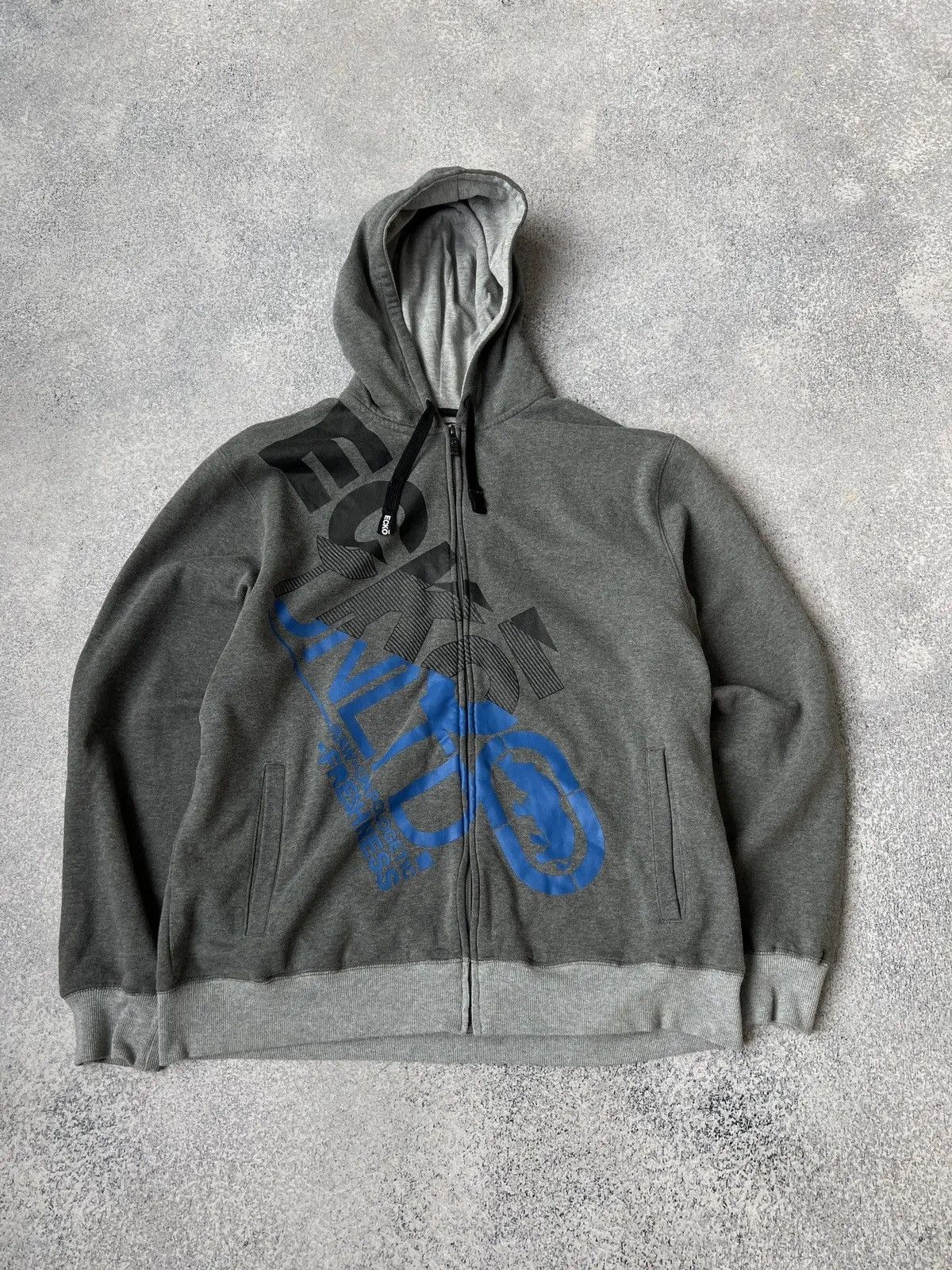 Ecko Unltd. × Vintage Vintage Ecko Unltd Big logo zip hoodie rap sk8 style Size US XL / EU 56 / 4 - 3 Thumbnail