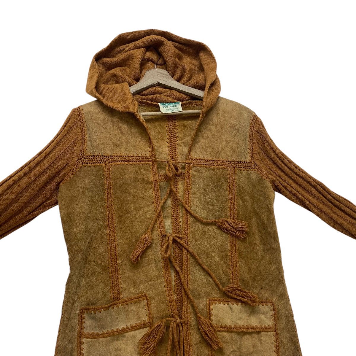 Vintage Vintage 70s Duo-Wear by Hollywood Flaire Leather Jacket Coat Size US XS / EU 42 / 0 - 2 Thumbnail