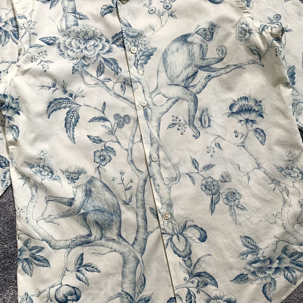 Designer × Paul Smith 🔥RARE🔥 Vintage Paul smith Cebus imitator print shirt Size US L / EU 52-54 / 3 - 4 Thumbnail