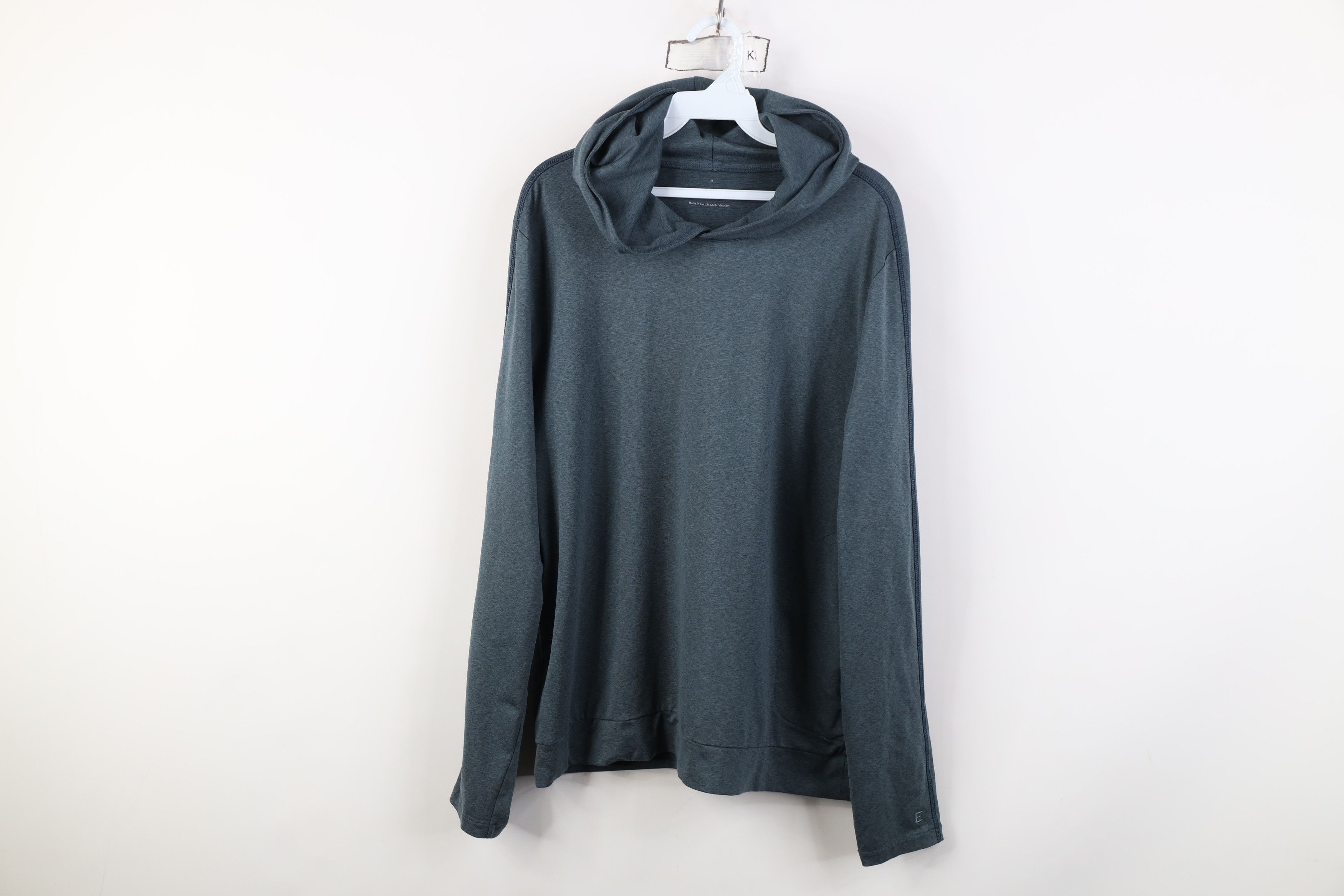 Everlane Everlane Blank Lightweight Jersey Knit Hoodie Heather Blue Size US M / EU 48-50 / 2 - 1 Thumbnail