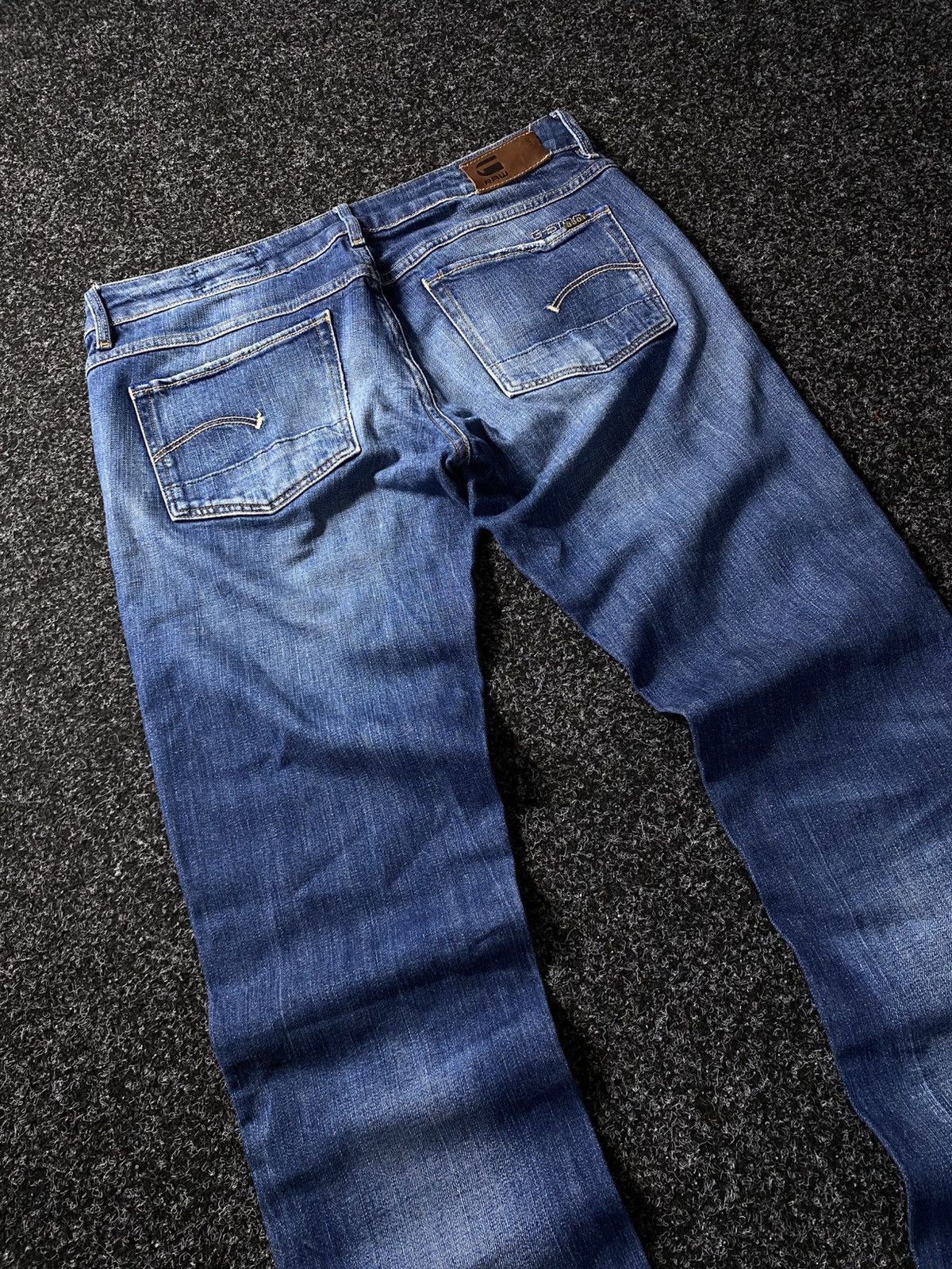 G-Star Vintage G Star RAW Flare Wide Leg Faded Wash Denim Size 31" - 11 Thumbnail