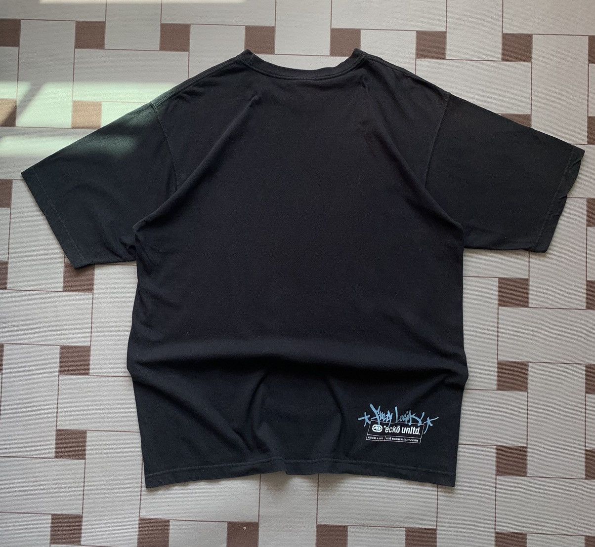 Ecko Unltd. × Vintage Vintage Y2K Ecko Unltd Fuzzy Logik Graphic Tshirt Size US L / EU 52-54 / 3 - 5 Thumbnail