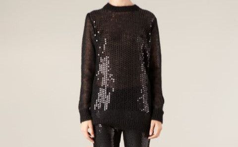 Comme des Garcons × Junya Watanabe Junya Wantanabe Black Mohair Blend Sequin Size US M / EU 48-50 / 2 - 1 Thumbnail