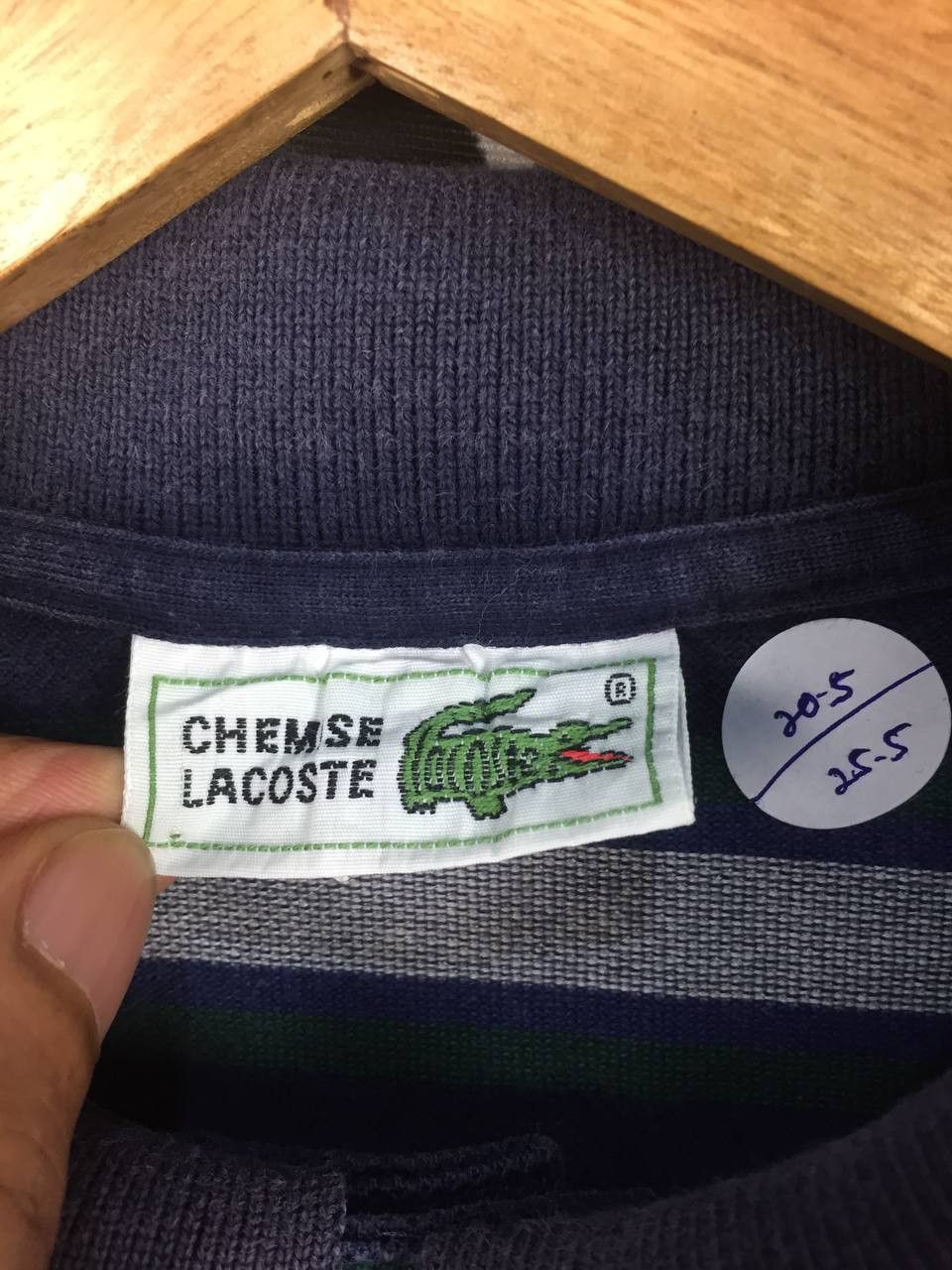 Lacoste Vtg Chemise Lacoste Striped Ringer Polo Tee Size US M / EU 48-50 / 2 - 8 Thumbnail