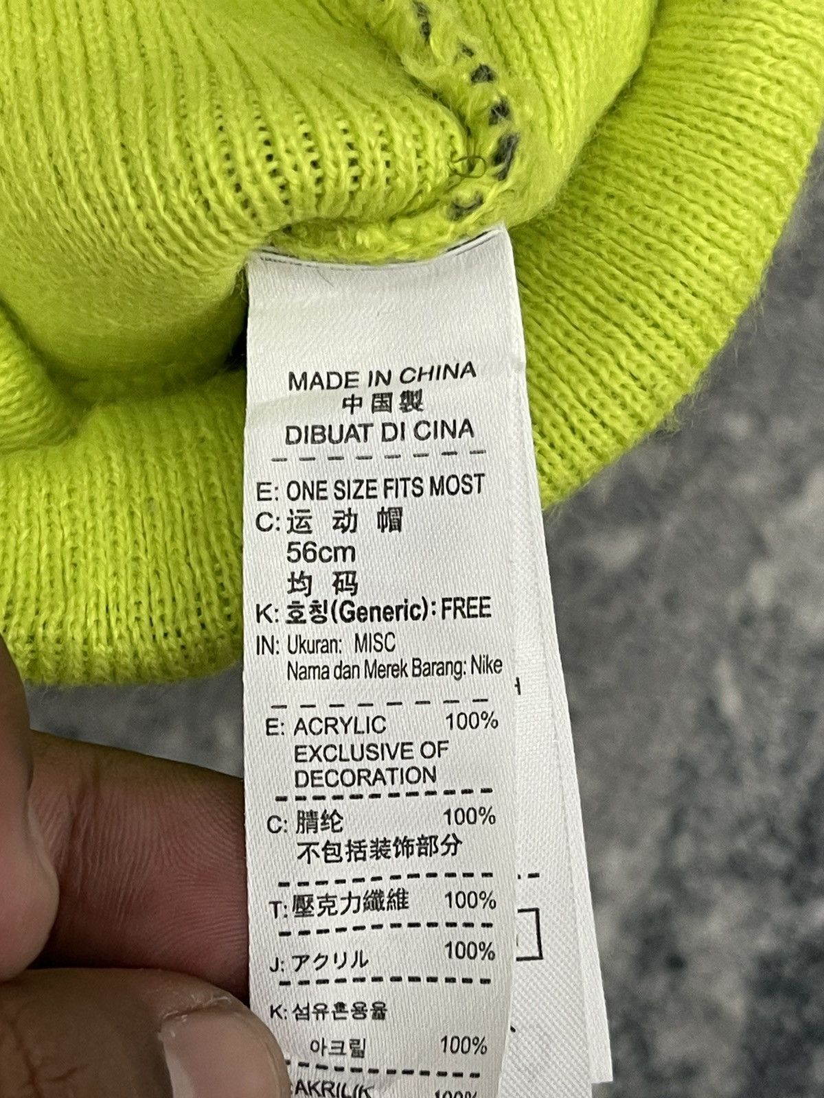 Nike Nike Spellout Stripes Beanie Hats Size ONE SIZE - 6 Thumbnail
