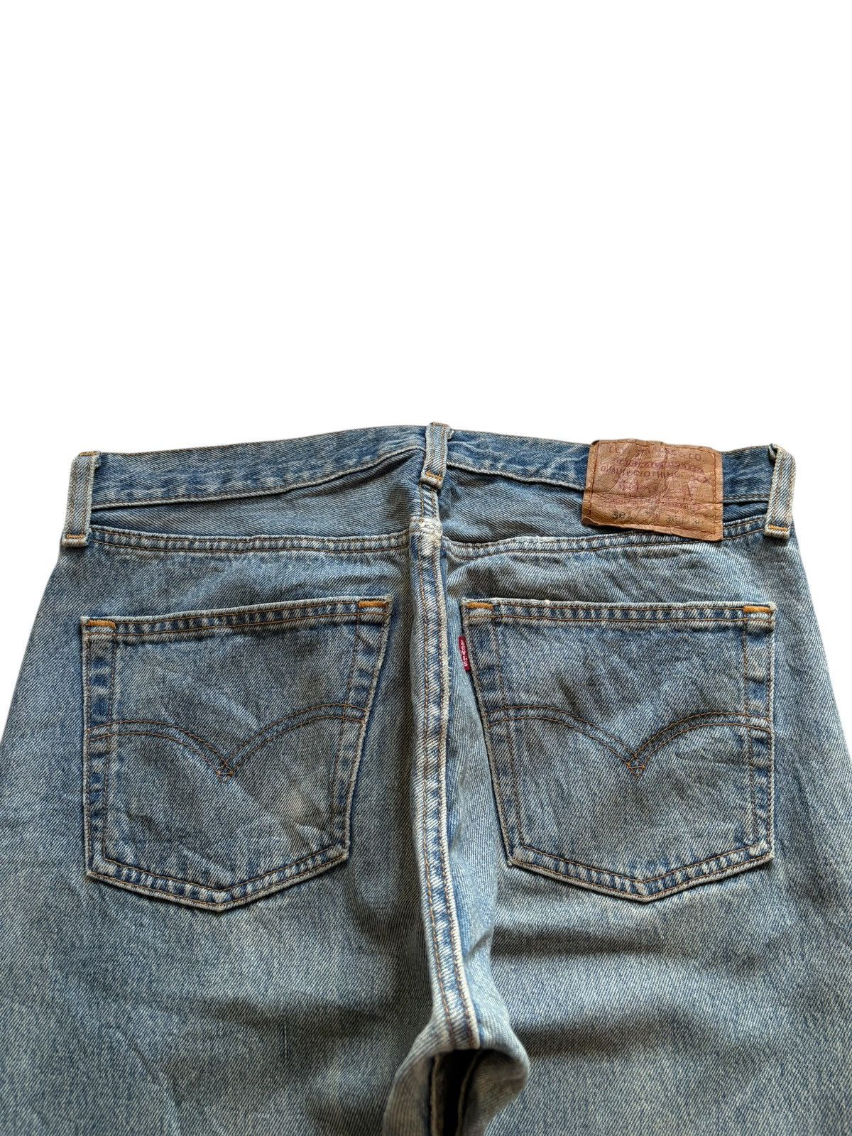 Levi's × Levi's Vintage Clothing Vintage 90s Levis 501 Button Fly Painted Distress Loose Jean Size US 32 / EU 48 - 8 Thumbnail