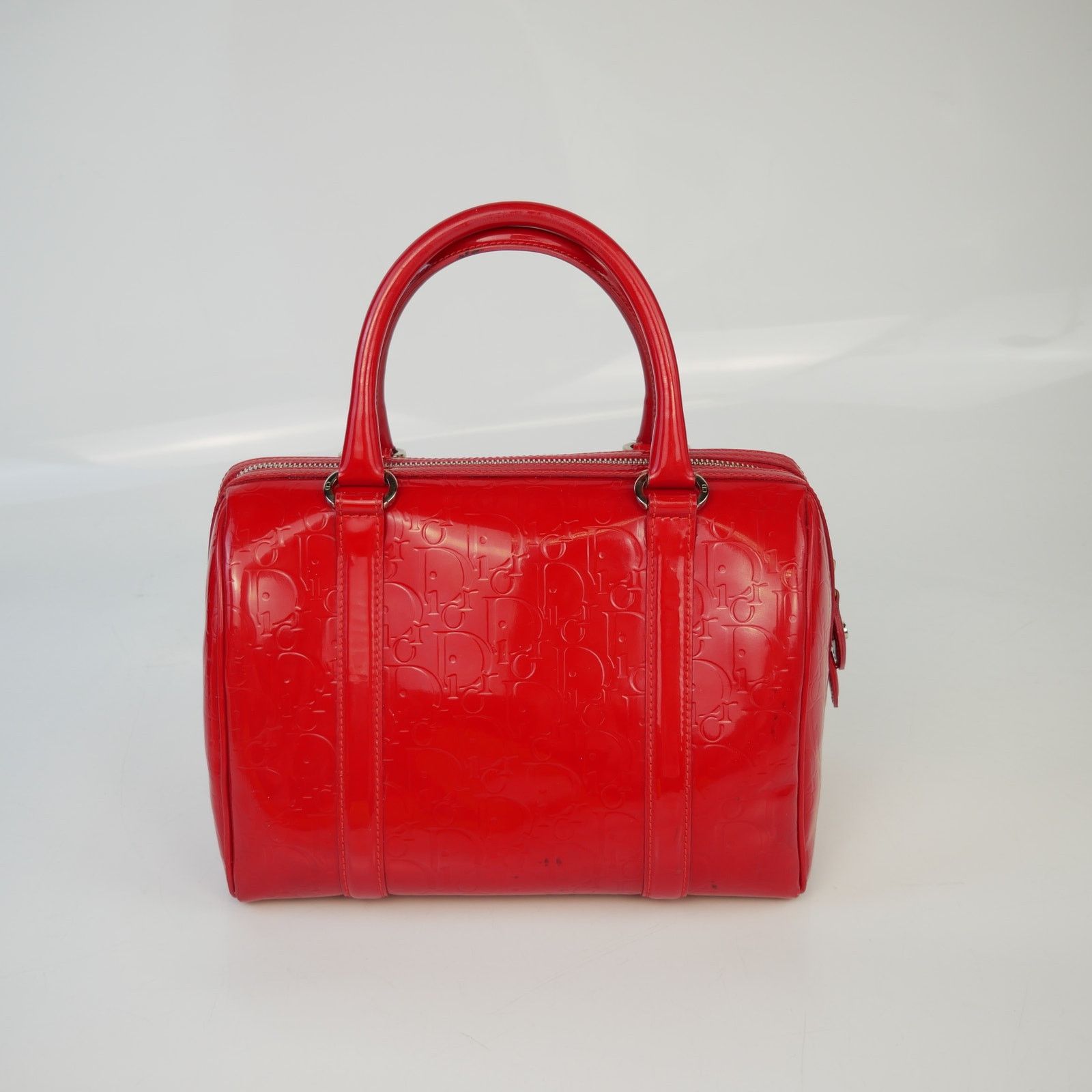 Dior Dior Oblique Patent Leather Boston Bag Size ONE SIZE - 1 Thumbnail