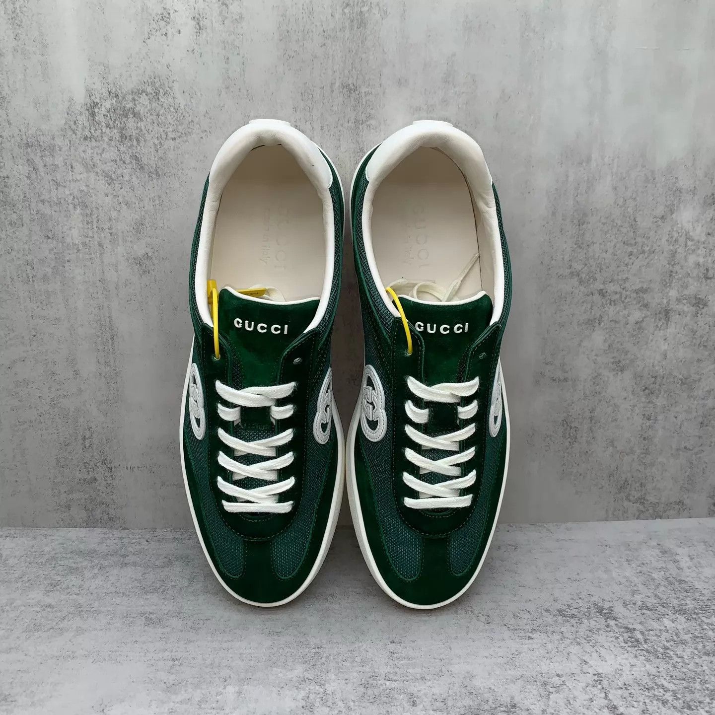 Gucci Gucci Green Flocked Decon Sneaker 42 99 New Size US 9 / EU 42 - 6 Thumbnail