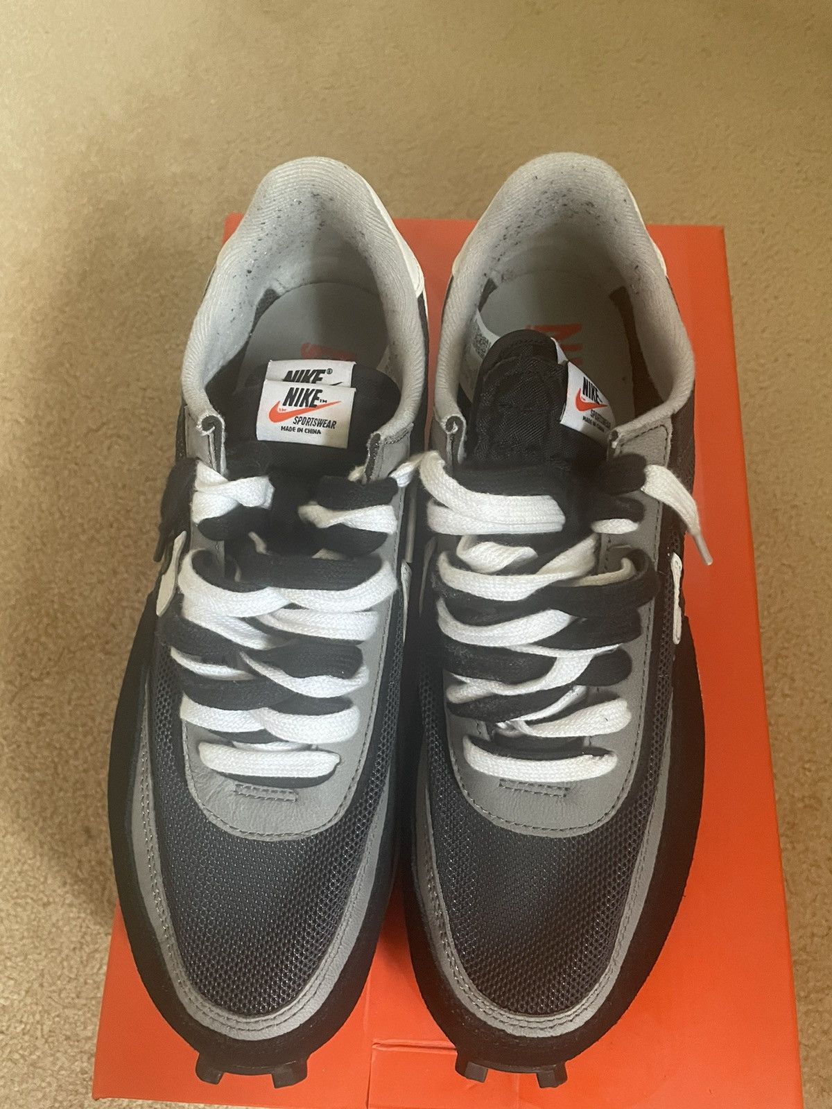 Nike × Sacai Nike sacai x LDWaffle ‘Black’ size 10.5 Size US 10.5 / EU 43-44 - 8 Thumbnail