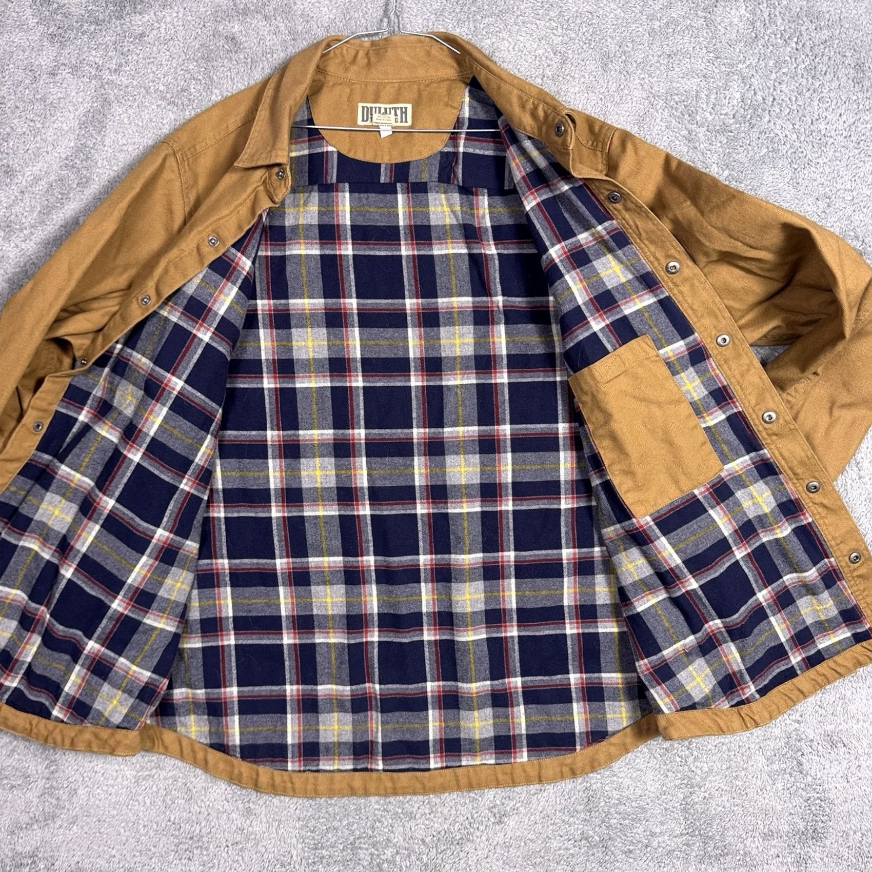 Duluth Trading Company Duluth Trading Jacket Men XL Fire Hose Canvas Limber Jac Shacket Utility Flannel Size US XL / EU 56 / 4 - 7 Thumbnail