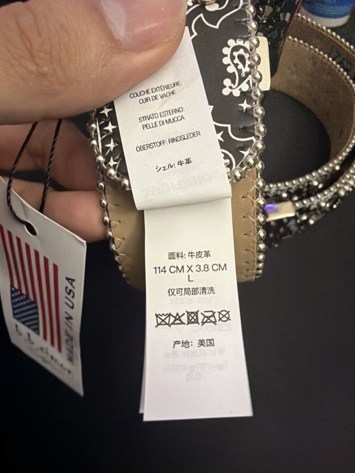 B.B. Simon × Supreme SUPREME B.B. SIMON BANDANA BELT BLACK Size 36 - 5 Thumbnail