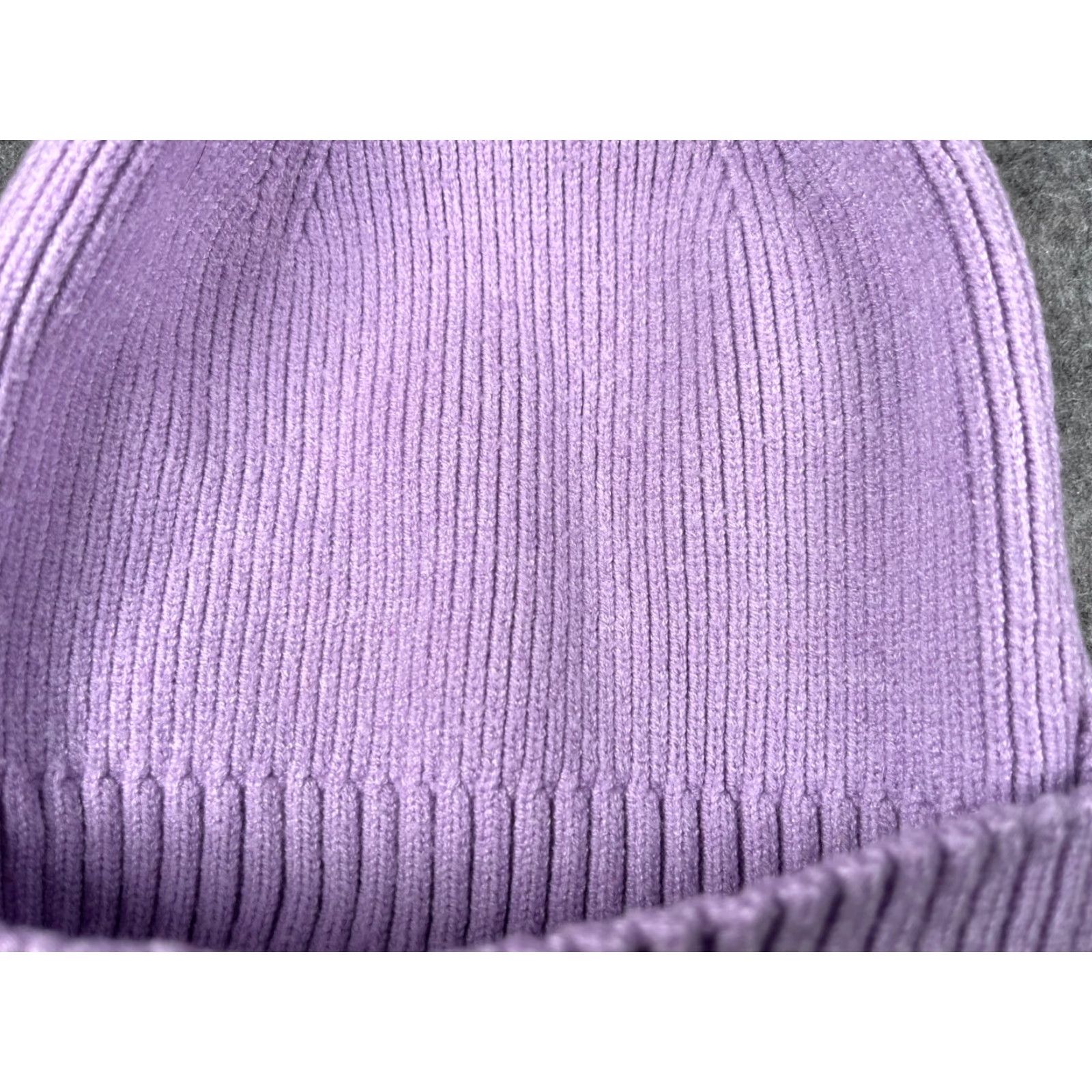 Vintage Time And Tru Beanie Toque Women One Size Purple Knit Polyester Blend Snow Winter Hat Size ONE SIZE - 2 Thumbnail