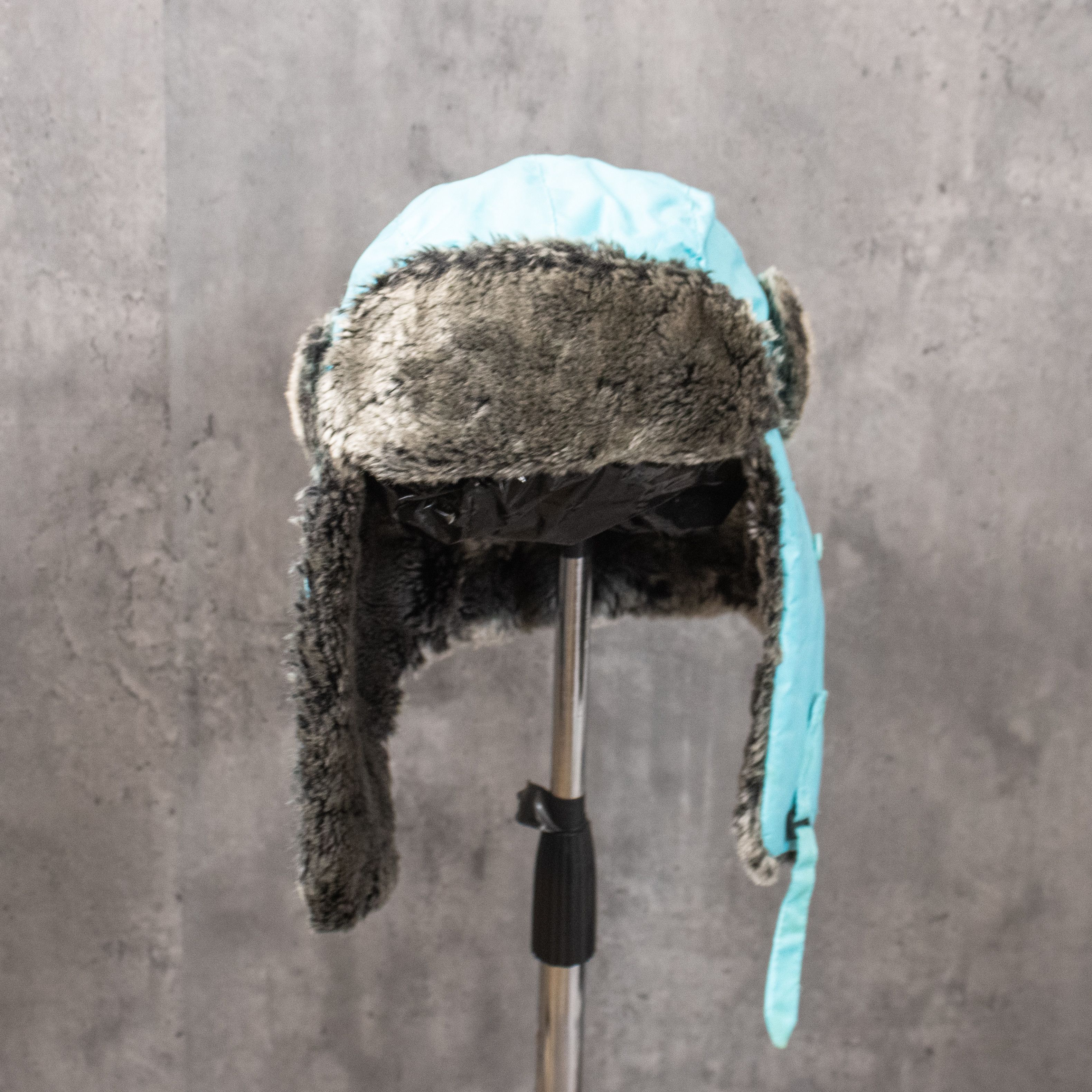 Japanese Brand Vintage VTG Y2K 2000's 00's Bright Blue Ushanka Fur Hat Size ONE SIZE - 3 Thumbnail