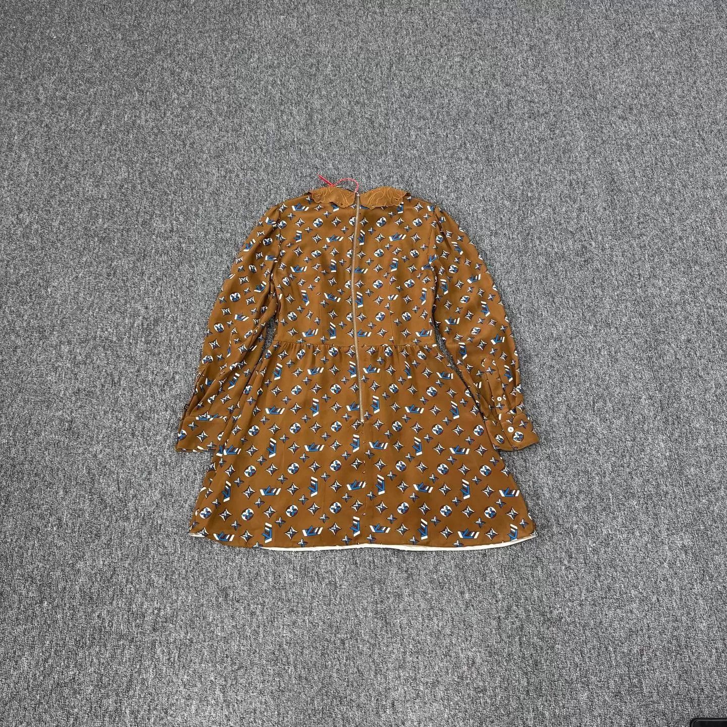 Louis Vuitton LV Monogram Silk Dress FR36 Size XS / US 0-2 / IT 36-38 - 2 Thumbnail