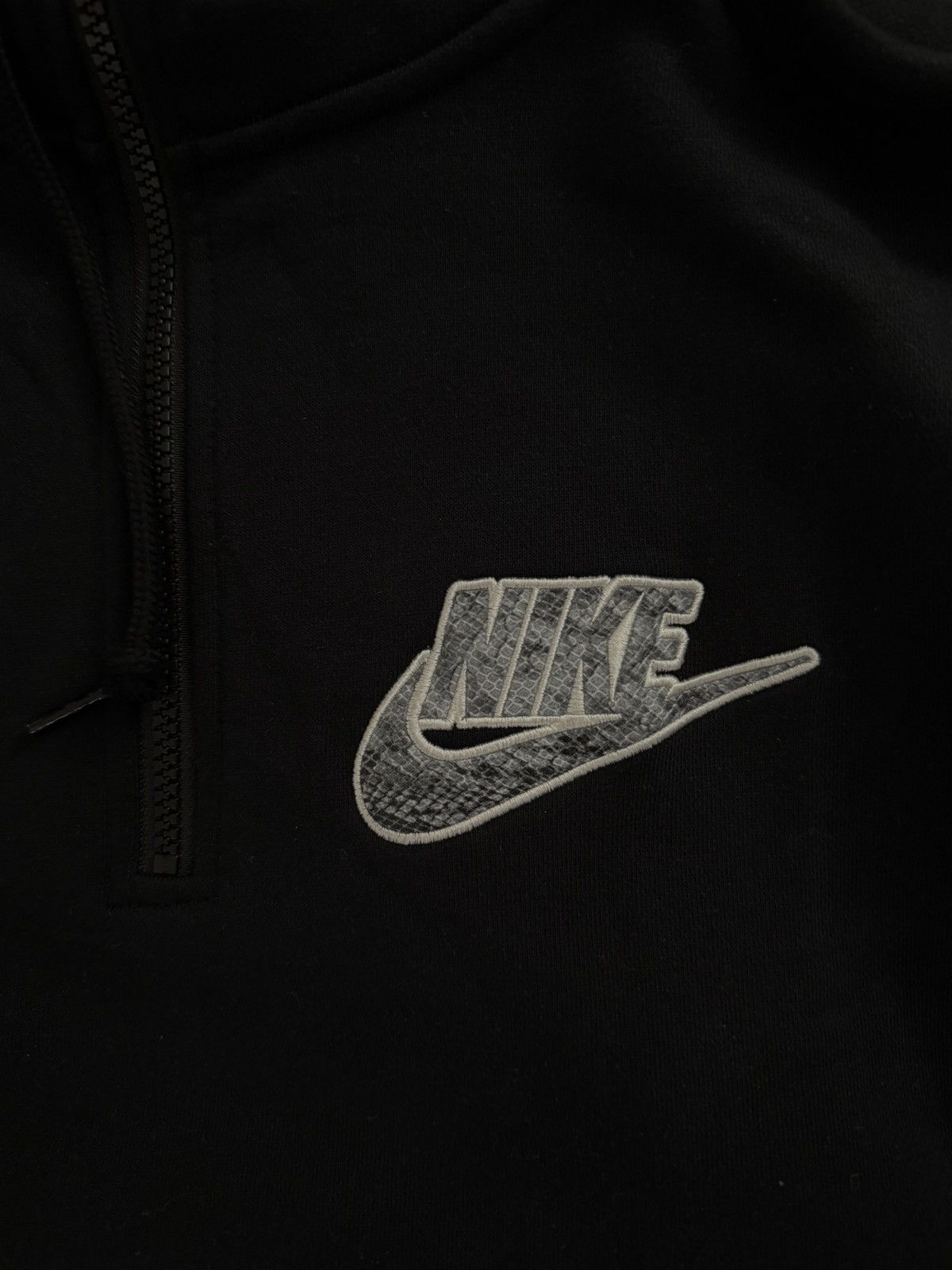 Nike × Supreme Supreme x Nike Half Zip Hooded Sweatshirt Black Size Medium Size US M / EU 48-50 / 2 - 2 Thumbnail