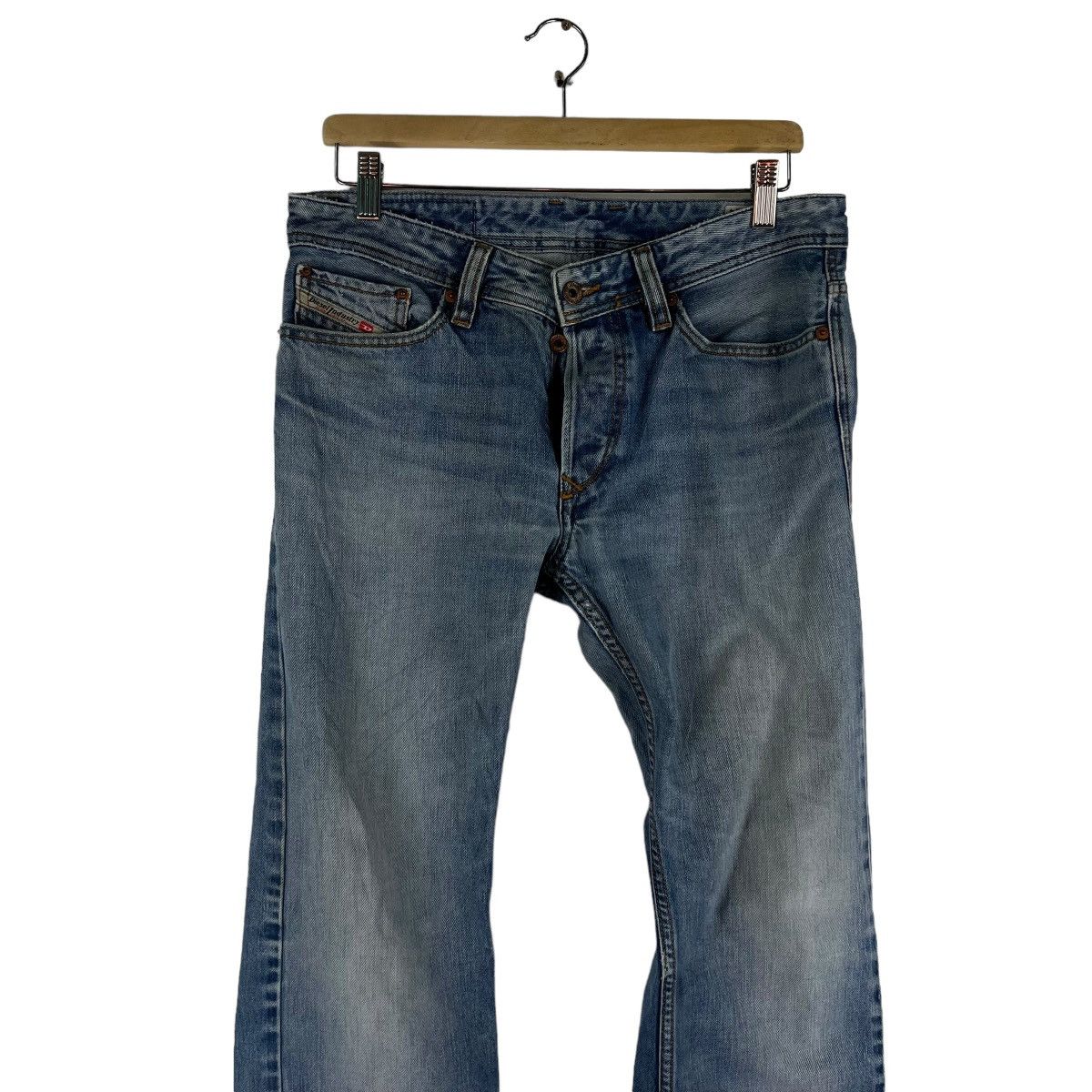 Diesel 🔥VINTAGE FLARE DENIM JEANS BOW CUT DIESEL INDUSTRY Size US 34 / EU 50 - 2 Thumbnail