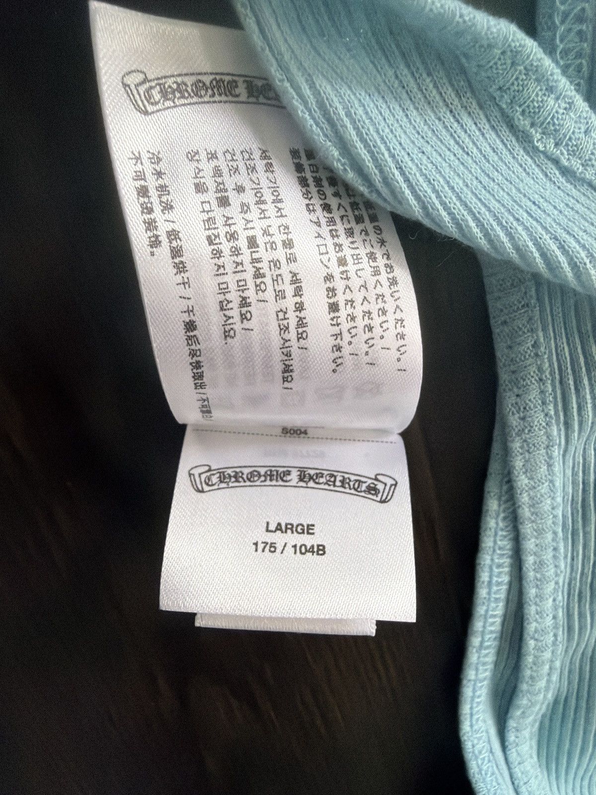 Chrome Hearts Chrome Hearts Baby Blue Horseshoe Tank Top Size US L / EU 52-54 / 3 - 7 Thumbnail
