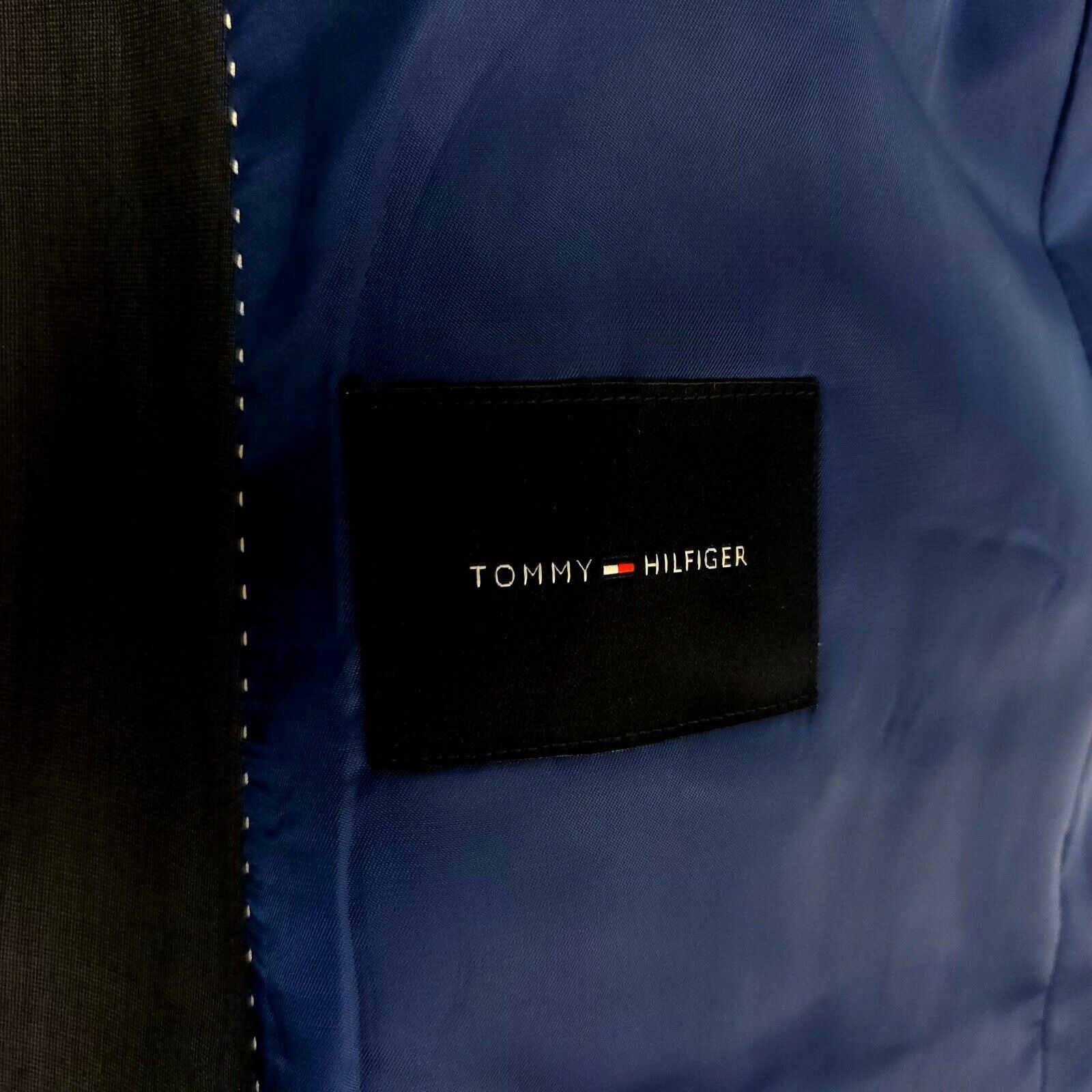 Tommy Hilfiger Tommy Hilfiger Wool 2 Button Blazer 42R Blue Striped Extra P Size 42R - 8 Thumbnail