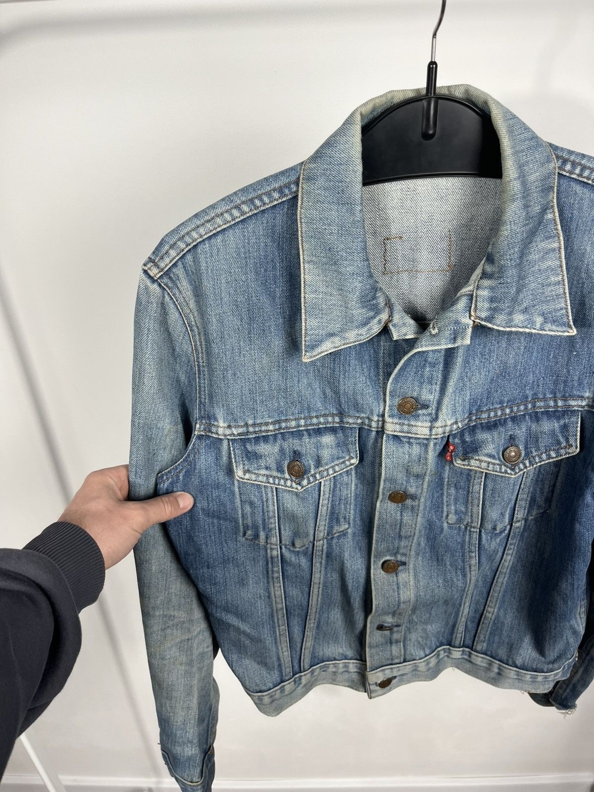 Levi's Vintage Levi’s Denim Jacket 1978 Made in France Faded Blue Size M / US 6-8 / IT 42-44 - 9 Thumbnail