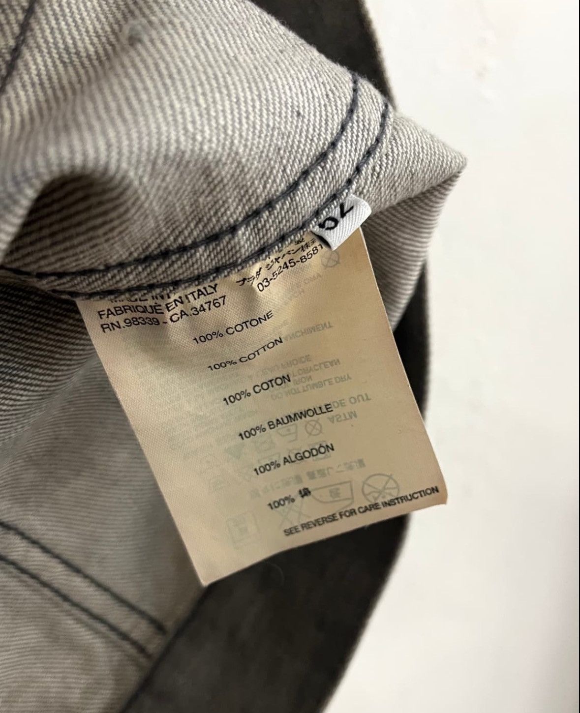 Prada 2006 Archive Prada Denim Jacket Size US L / EU 52-54 / 3 - 8 Thumbnail