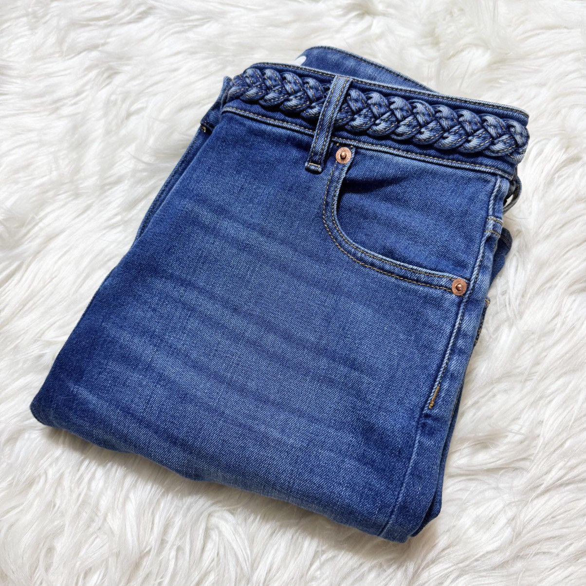 Valentino Valentino cable loop stretch denim pants Jeans Size 28" / US 6 / IT 42 - 17 Thumbnail