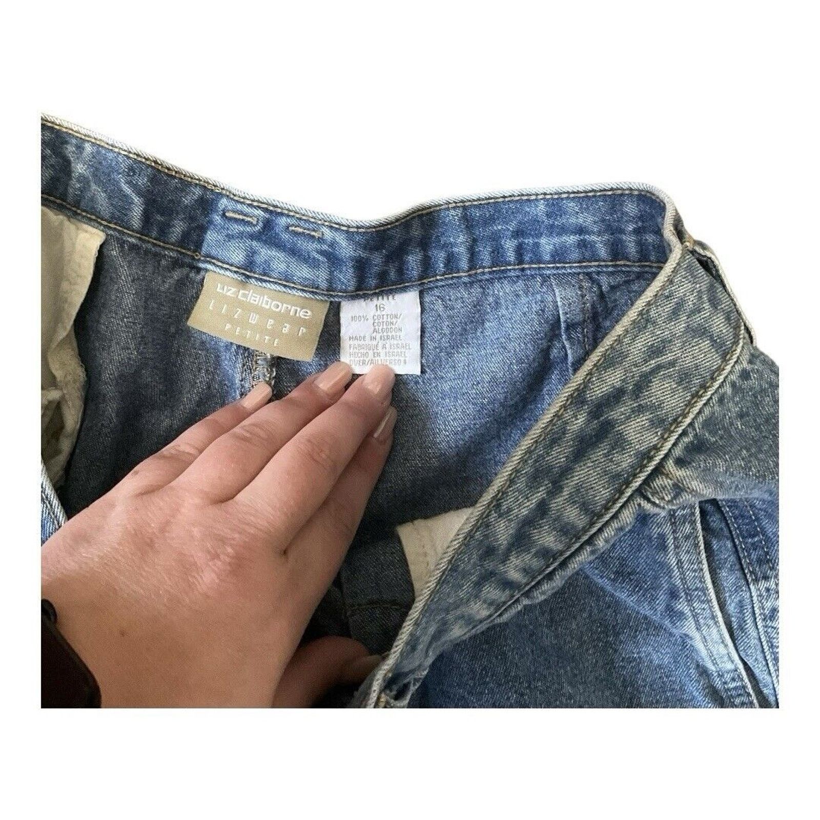 Other Vintage Y2K Liz Claiborne Denim Shorts Size 38" / US 16 / IT 52 - 4 Thumbnail