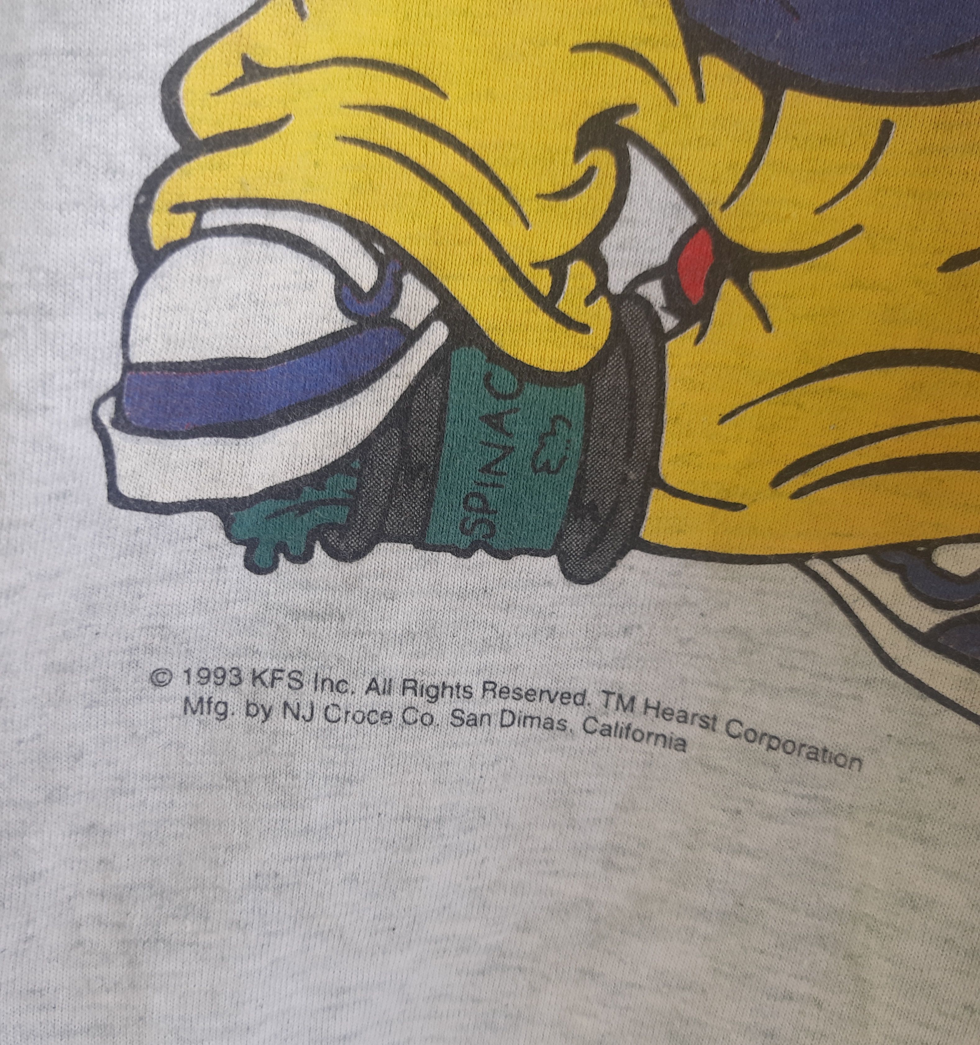 Vintage Vintage 90s Popeye Brutus Olive Double Side T-Shirt Size US M / EU 48-50 / 2 - 6 Thumbnail