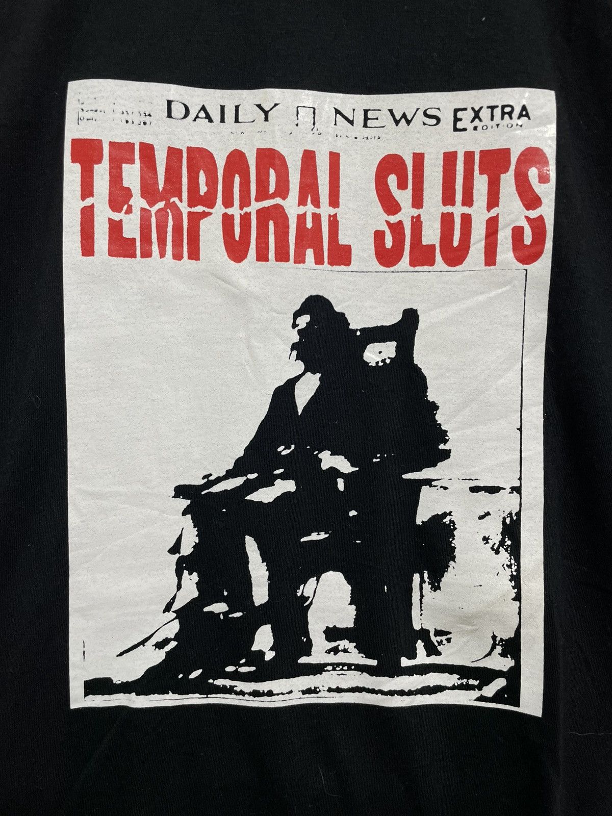 Vintage Vintage Temporal Sluts Ringer T-Shirt Size US M / EU 48-50 / 2 - 2 Thumbnail