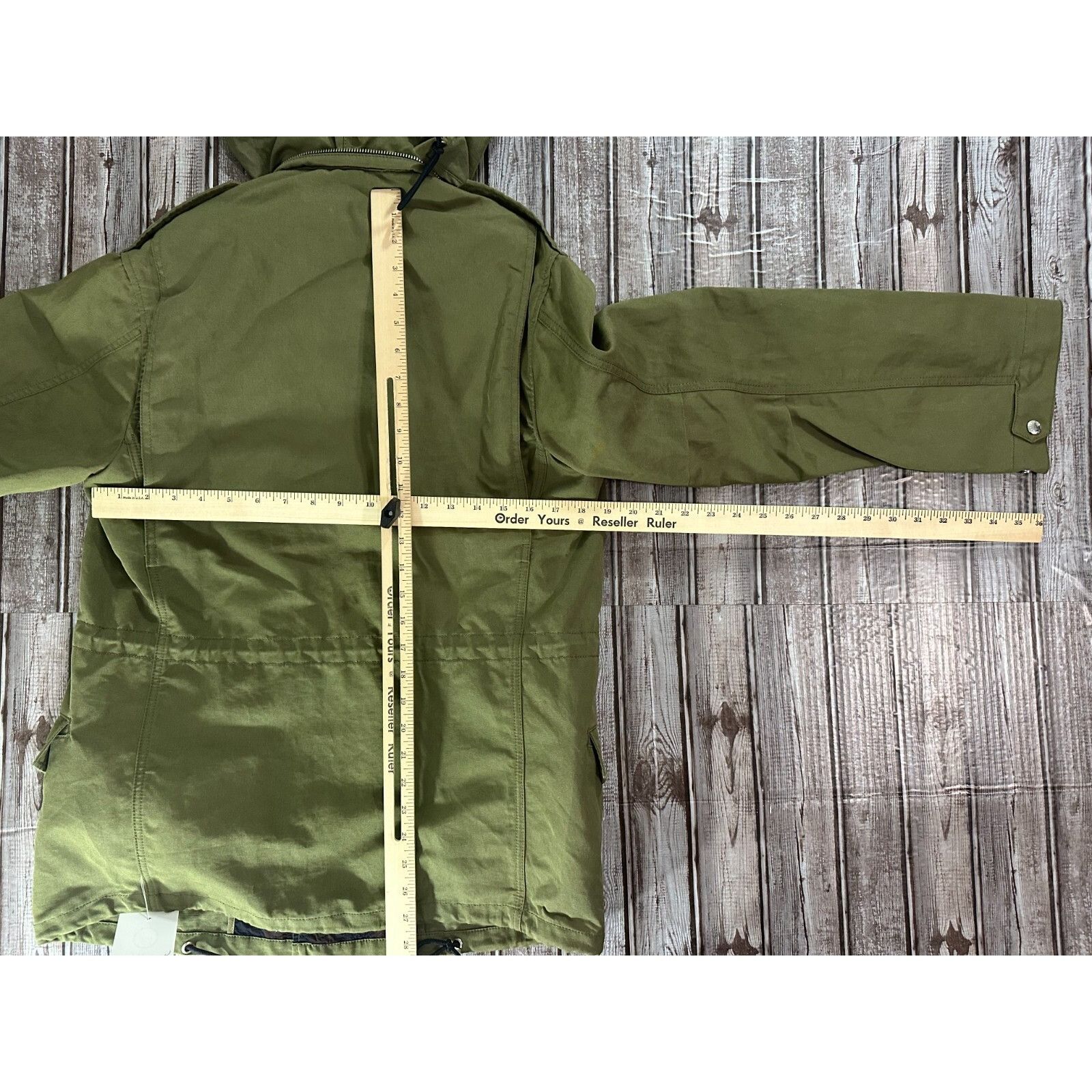 Maison Kitsune MAISON KITSUNE PARIS lineN blend hidden hood military utilit Size US XS / EU 42 / 0 - 6 Thumbnail