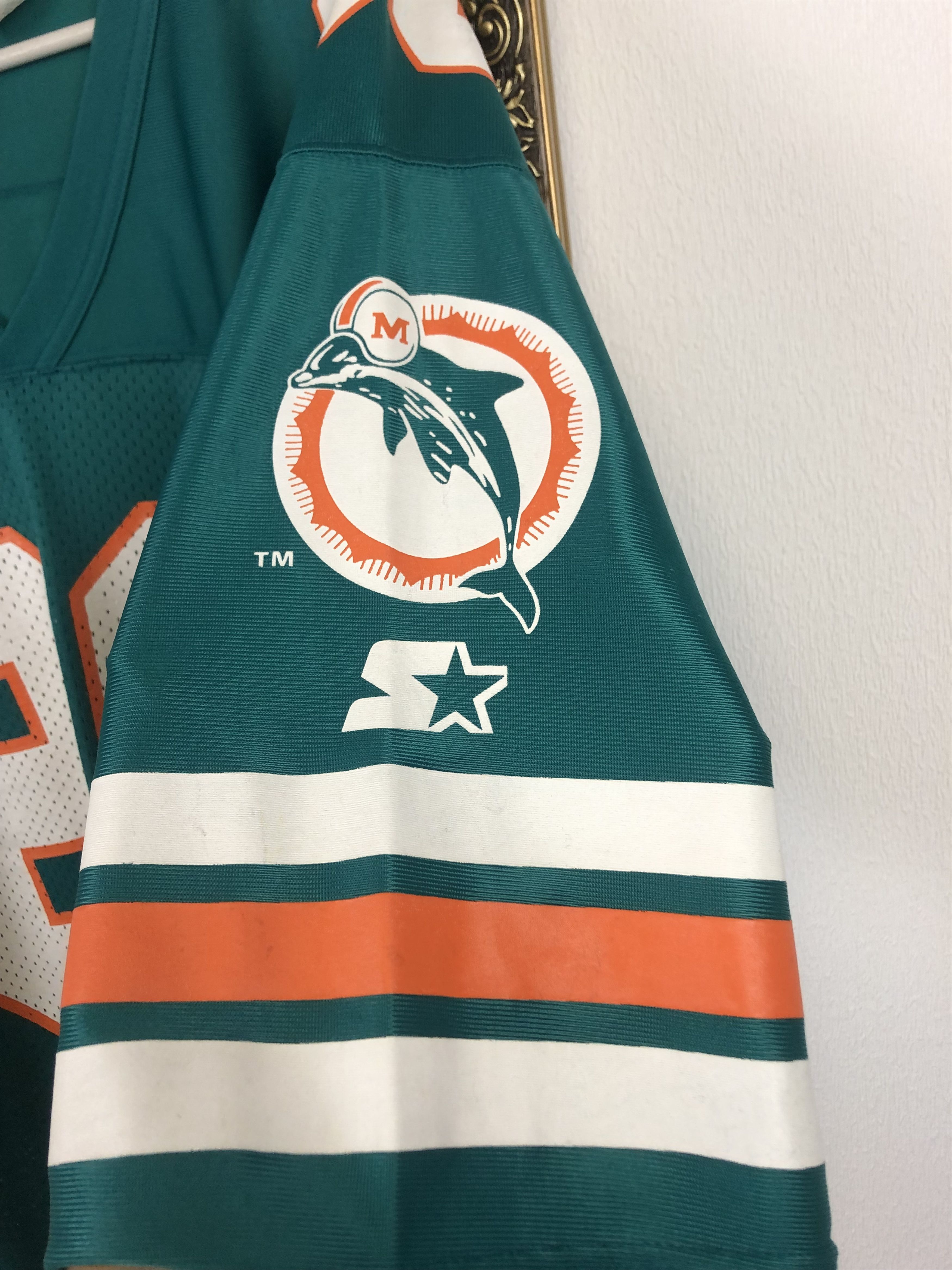 Starter Vintage NFL Miami Dolphins BARNETT #86 Jersey Rare Shirt Size US XL / EU 56 / 4 - 8 Thumbnail