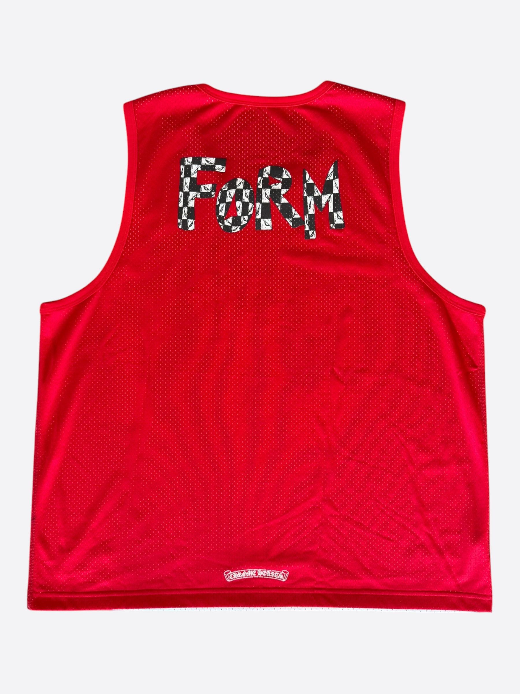 Chrome Hearts Matty Boy Red & White Team Form Reversible Mesh Jersey Size US XL / EU 56 / 4 - 3 Thumbnail