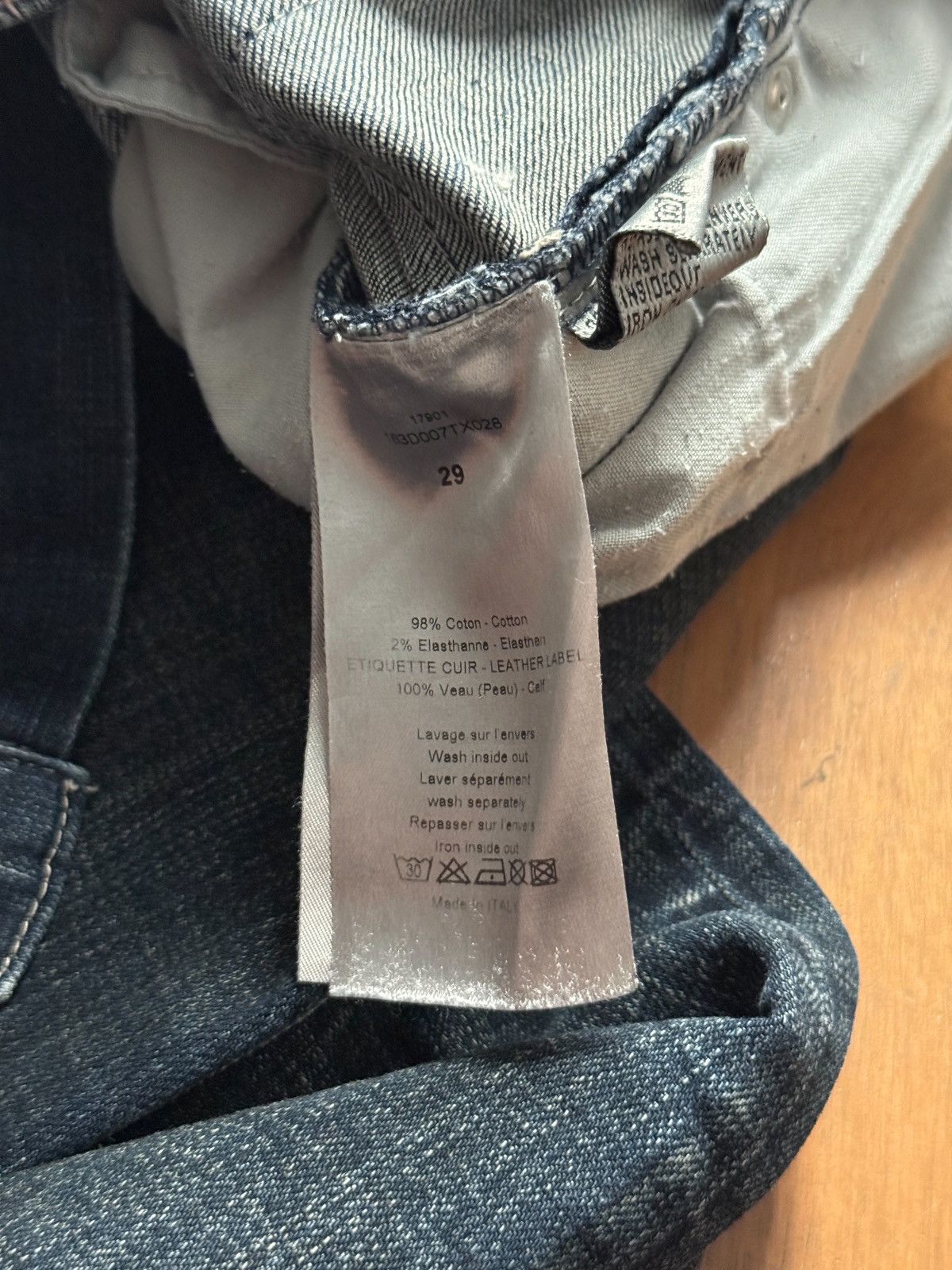 Dior × Hedi Slimane × Kris Van Assche TRADED Dior Homme SS09 Dirt Denim by Kris Van Assche Size US 29 - 12 Thumbnail