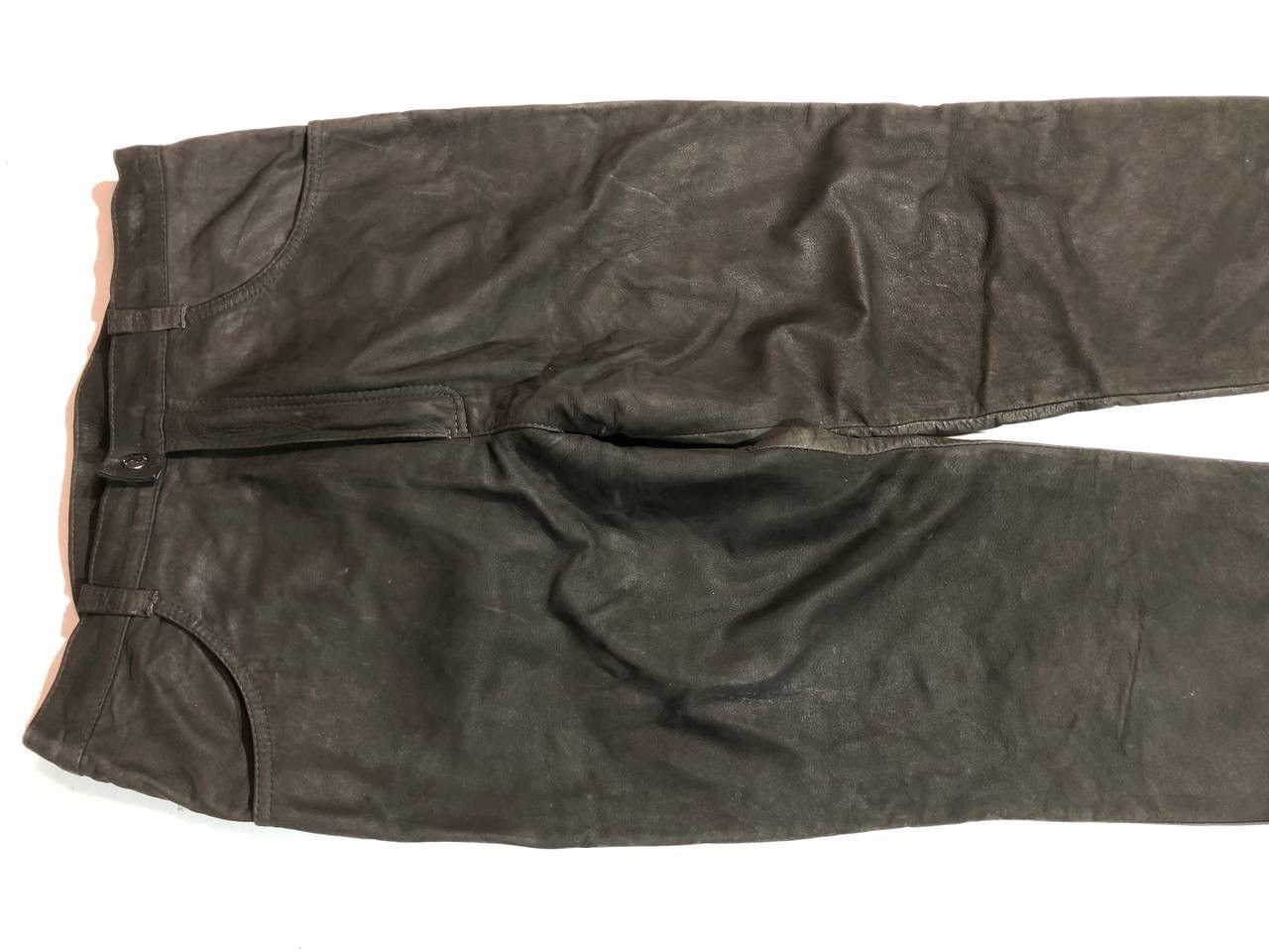 Leather × Vintage Benany Leather Biker Pants Vintage Size US 30 / EU 46 - 5 Thumbnail