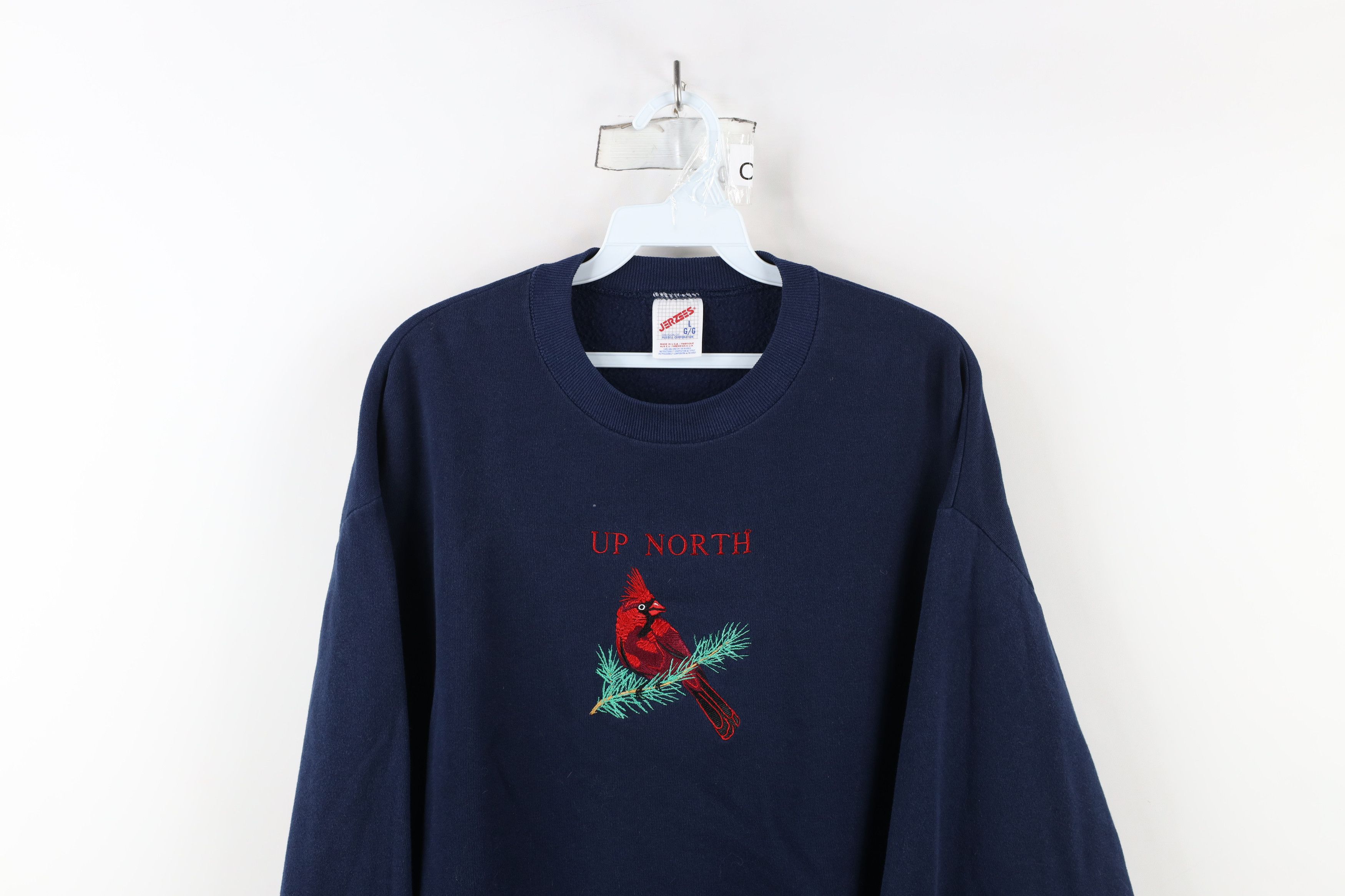 Vintage Vintage 90s Streetwear Up North Cardinal Bird Sweatshirt USA Size L / US 10 / IT 46 - 2 Thumbnail