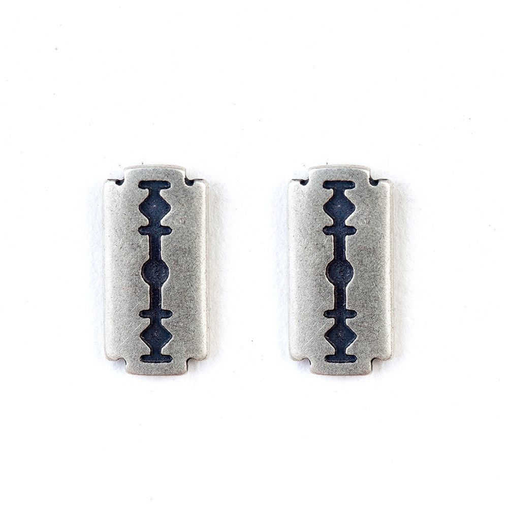 Jewelry Blades Vibe Earrings One Pairs Chrome Jewelry Size ONE SIZE - 6 Thumbnail