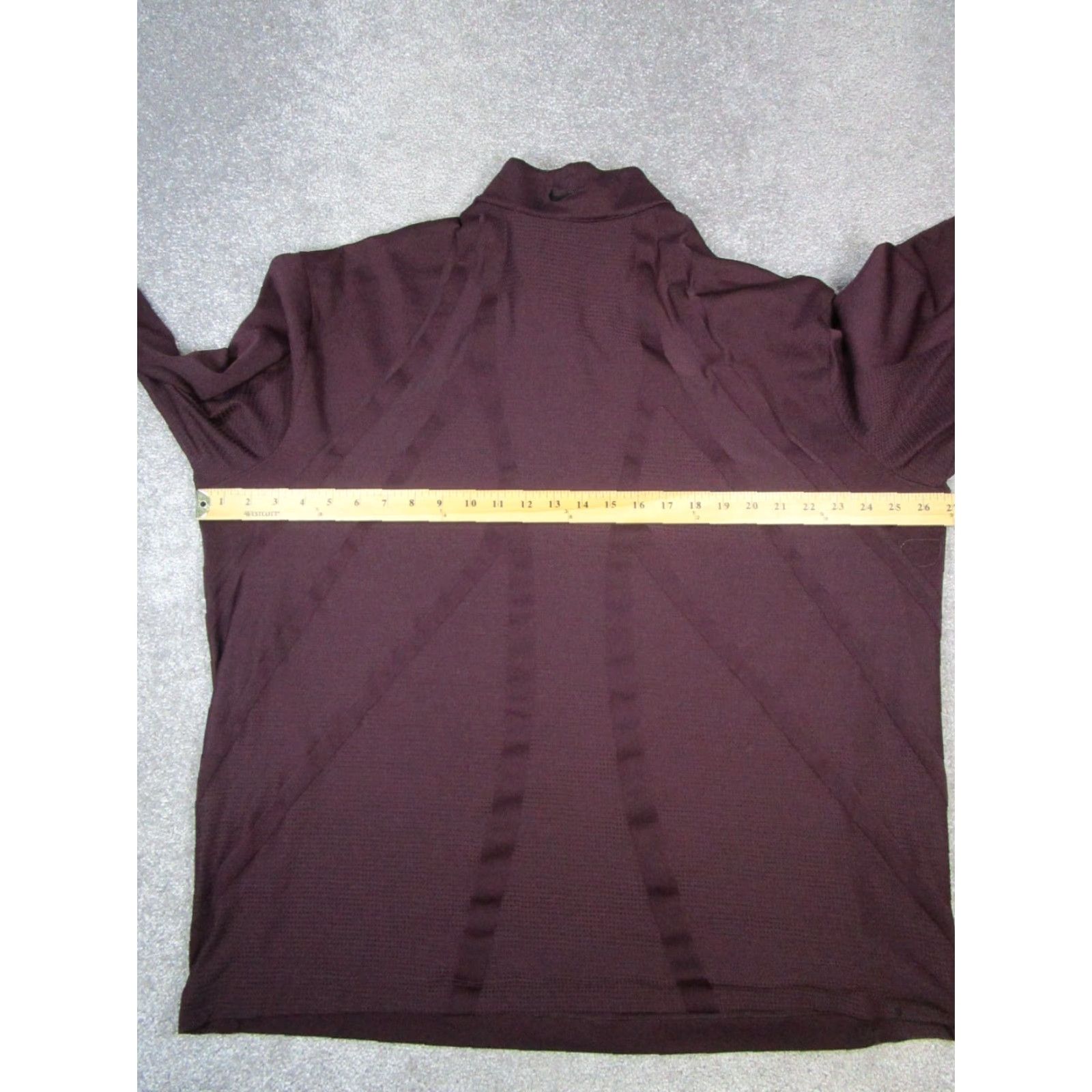 Nike Nike Golf Sweater Mens XL Burgundy Dri-FIT Quarter Zip Logo Pullover Size US XL / EU 56 / 4 - 6 Thumbnail