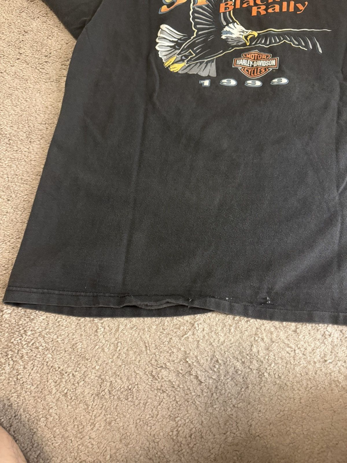 Harley Davidson 1999 Vintage Harley Davidson Sturgis Tee Size US XL / EU 56 / 4 - 7 Thumbnail