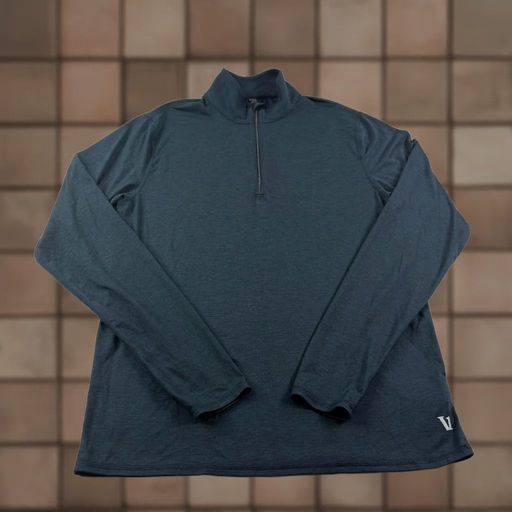 Vuori Vuori Shirt Mens Small Blue Ease Performance 1/2 Zip Pullover Golf Stretch Size US S / EU 44-46 / 1 - 1 Thumbnail