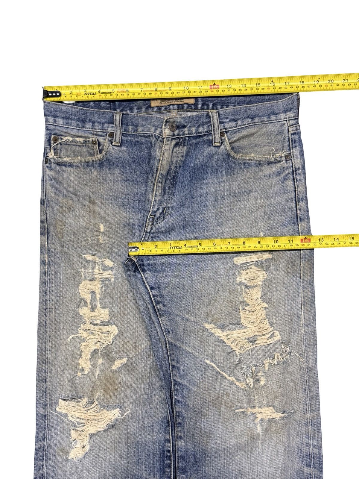 Uniqlo Vintage Uniqlo S-002 Japanese Market Jeans | Vintage Wash 35 Size US 35 - 15 Thumbnail