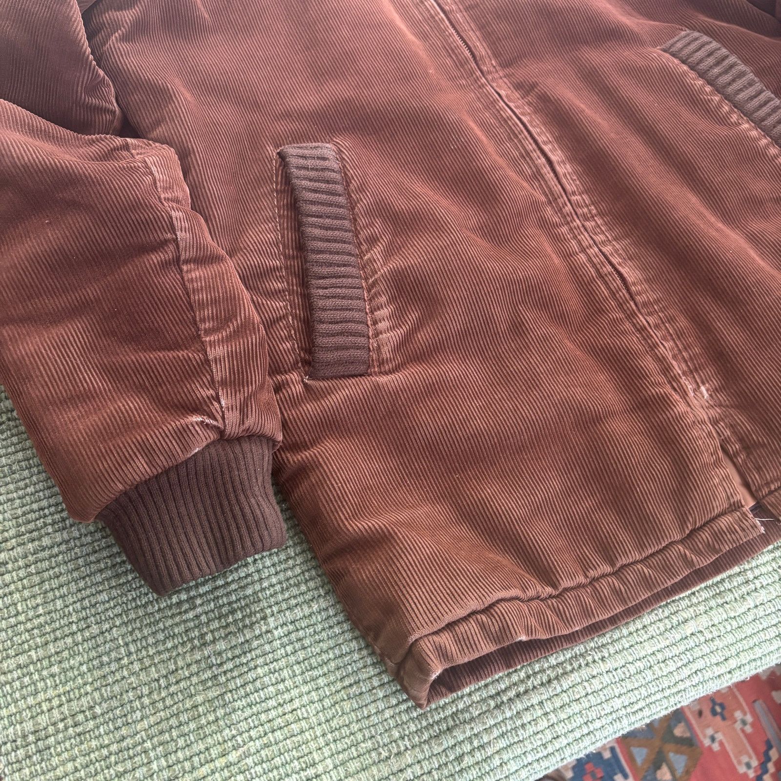Vintage 1970s 80 Brown Corduroy Zip Up Made In Japan Jacket Sz L Size US L / EU 52-54 / 3 - 4 Thumbnail