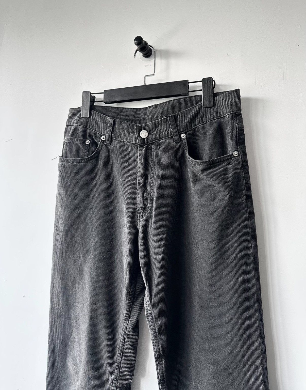 Helmut Lang Helmut Lang vintage corduroy black denim K7 Size US 32 / EU 48 - 2 Thumbnail