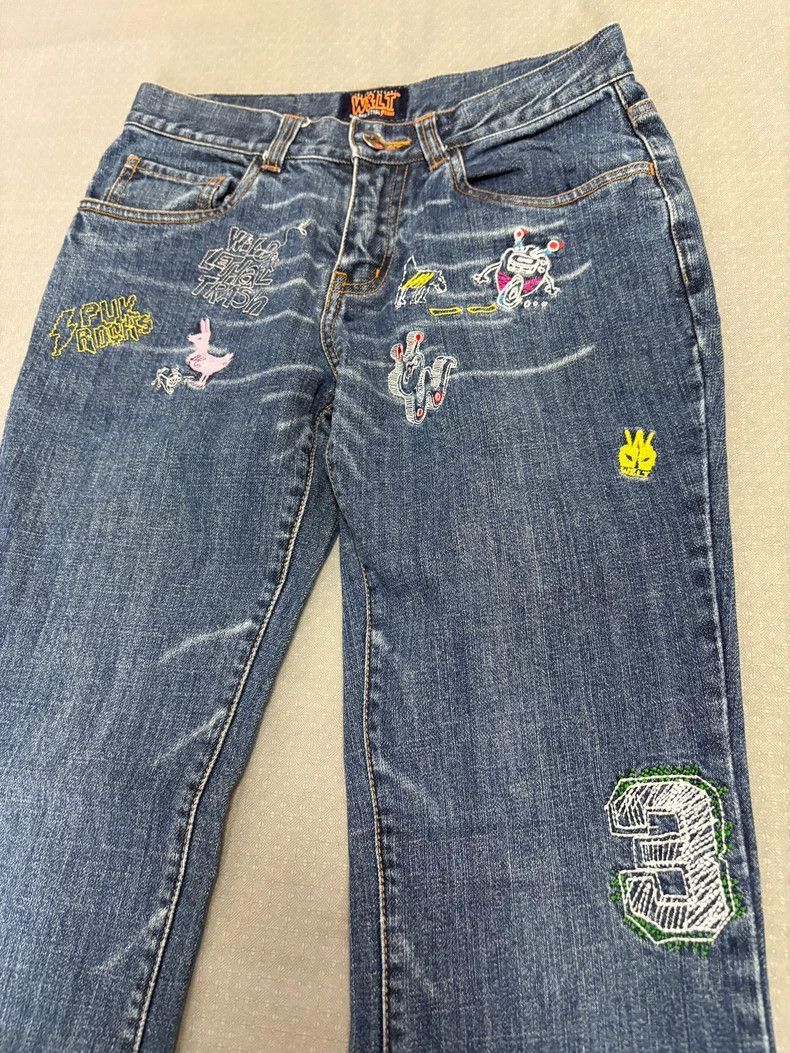Walter Van Beirendonck Vintage Walter Van Beirendonck Embroidered Jeans-2506 Size 26" / US 2 / IT 38 - 4 Thumbnail