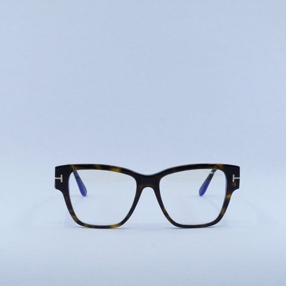 Tommy Hilfiger Tom Ford FT5745-B 052 Eyeglasses Havana 54mm Square Frame Size ONE SIZE - 5 Thumbnail