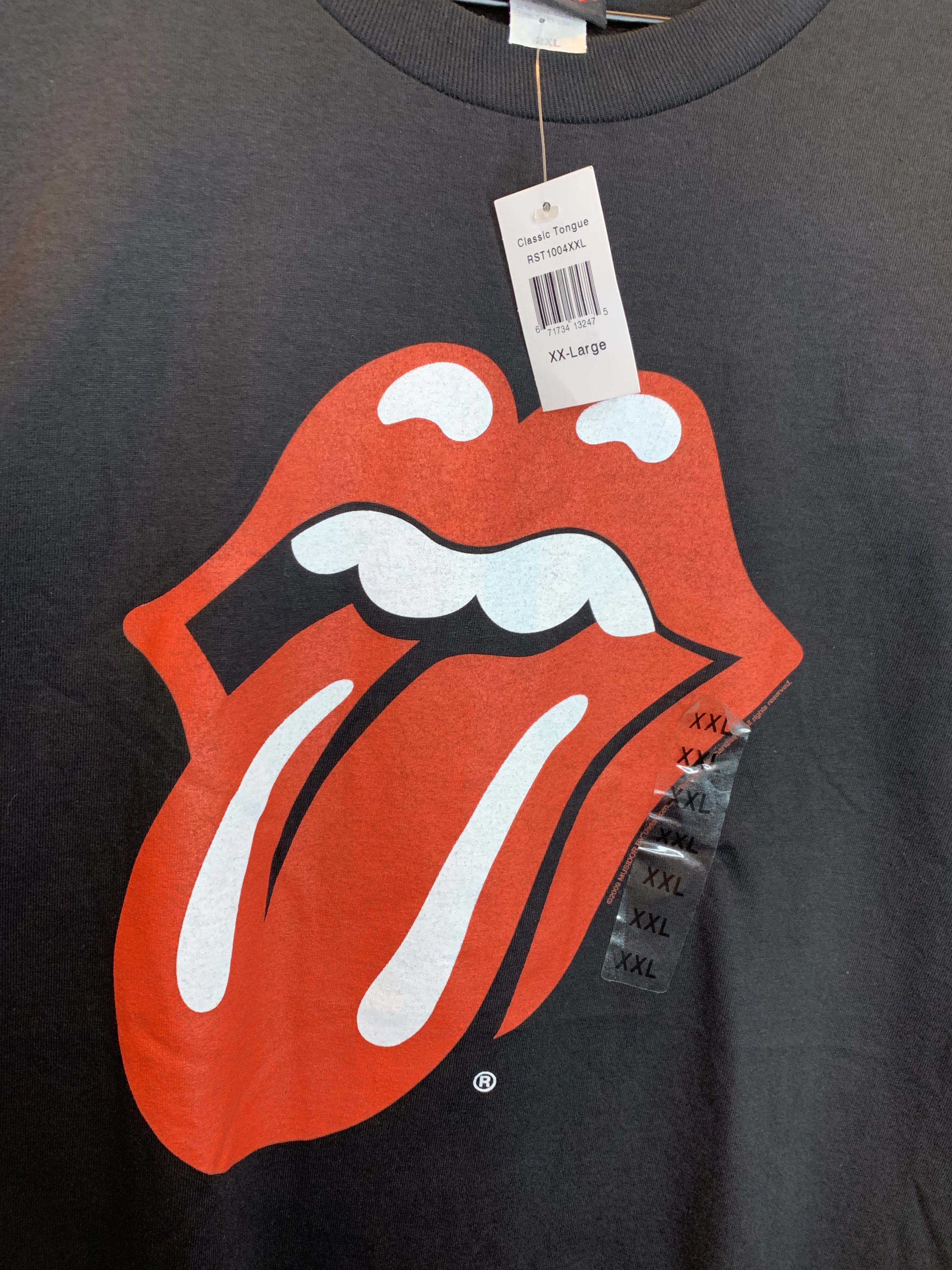 The Rolling Stones *RARE* Vintage The Rolling Stones Tongue Logo Y2K T-Shirt Size US XXL / EU 58 / 5 - 2 Thumbnail