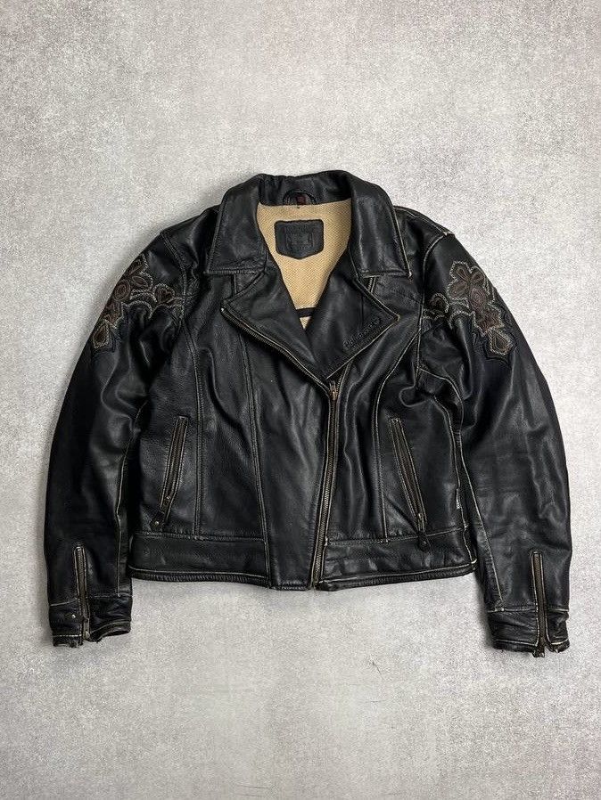 Other Vintage Genuine Leather Moto Biker Jacket M Y2K Size US M / EU 48-50 / 2 - 1 Thumbnail