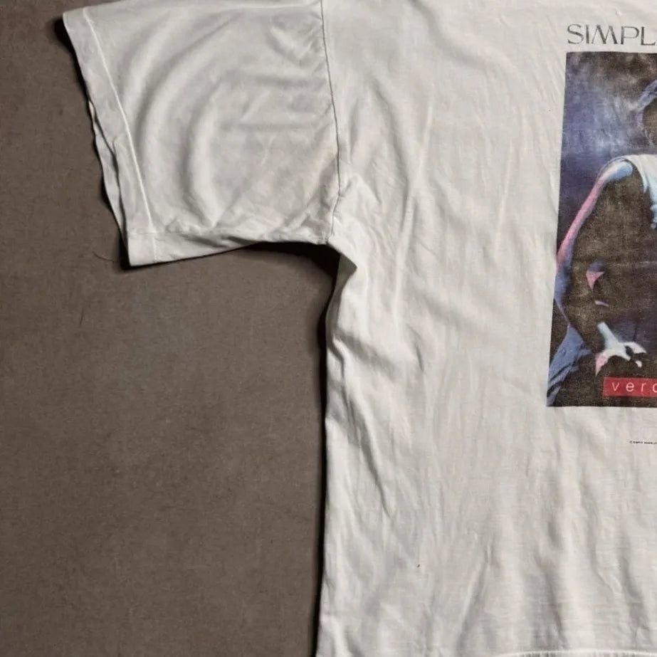 The Unbranded Brand Vintage SIMPLE MINDS White T-shirt - S Size US S / EU 44-46 / 1 - 5 Thumbnail