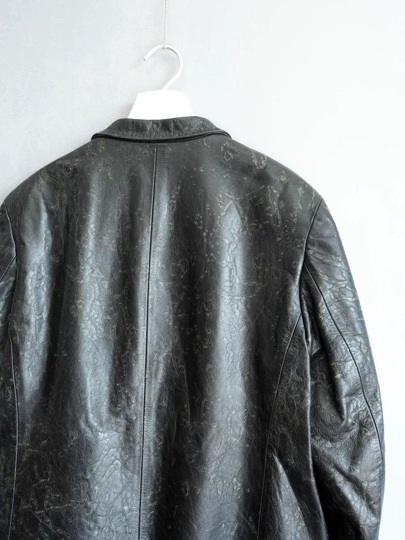Yohji Yamamoto Yohji Yamamoto Yohji Yamamoto Textured Leather Jacket Limi Size US M / EU 48-50 / 2 - 6 Thumbnail